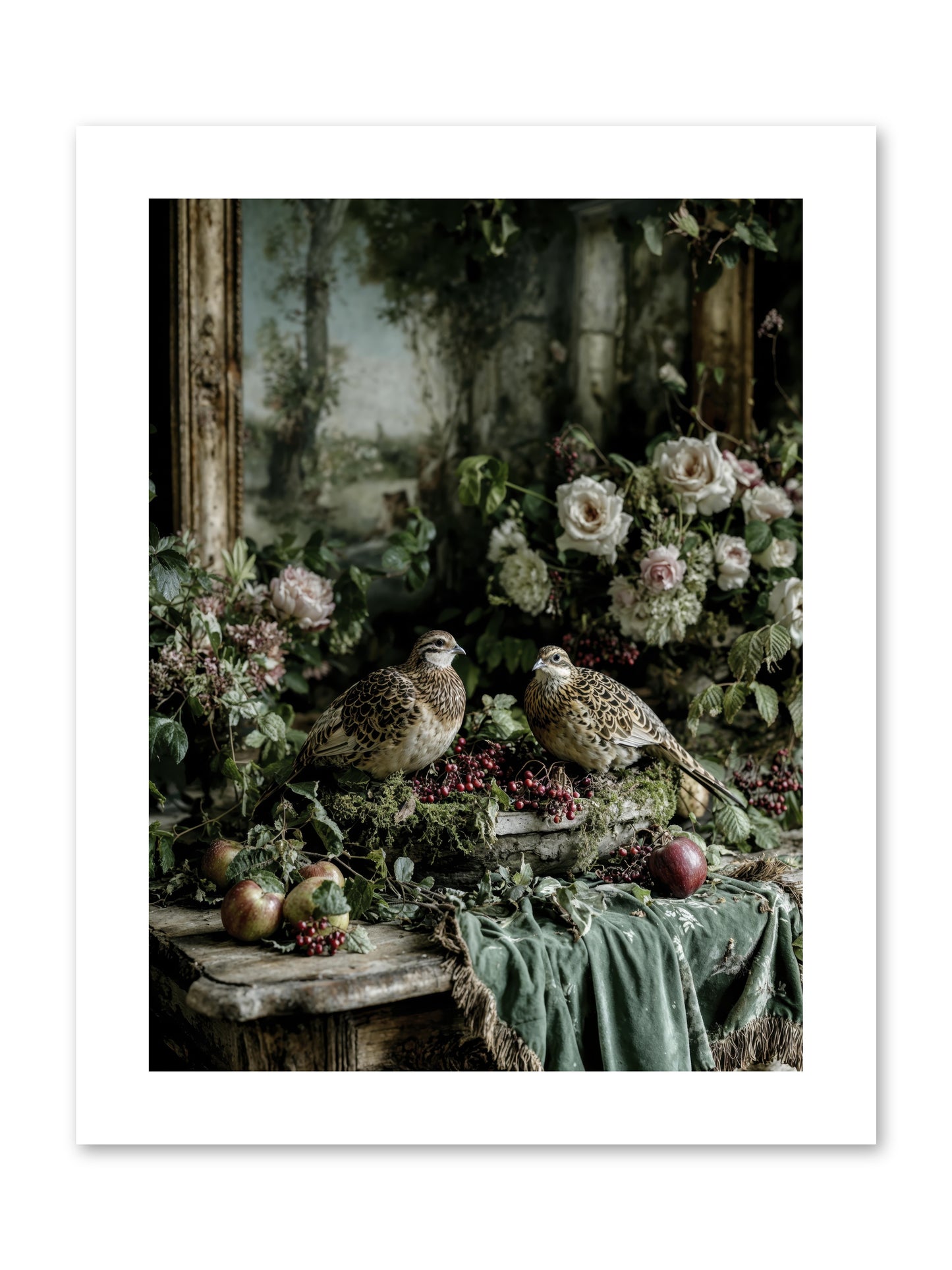 Rose muses -- Loose Canvas Print 9x12