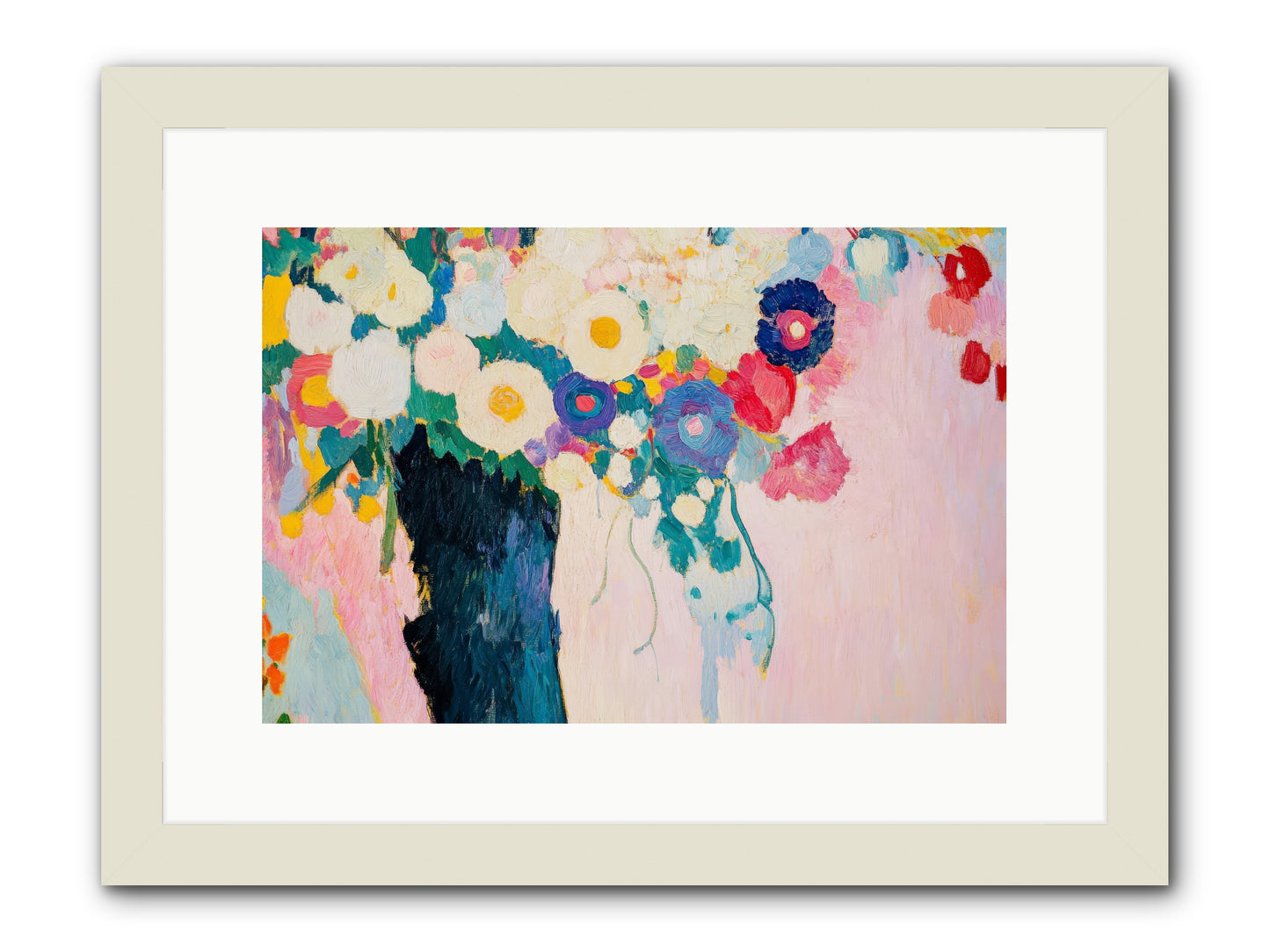 Rosehaven's Garden -- Framed Print - White 15x10