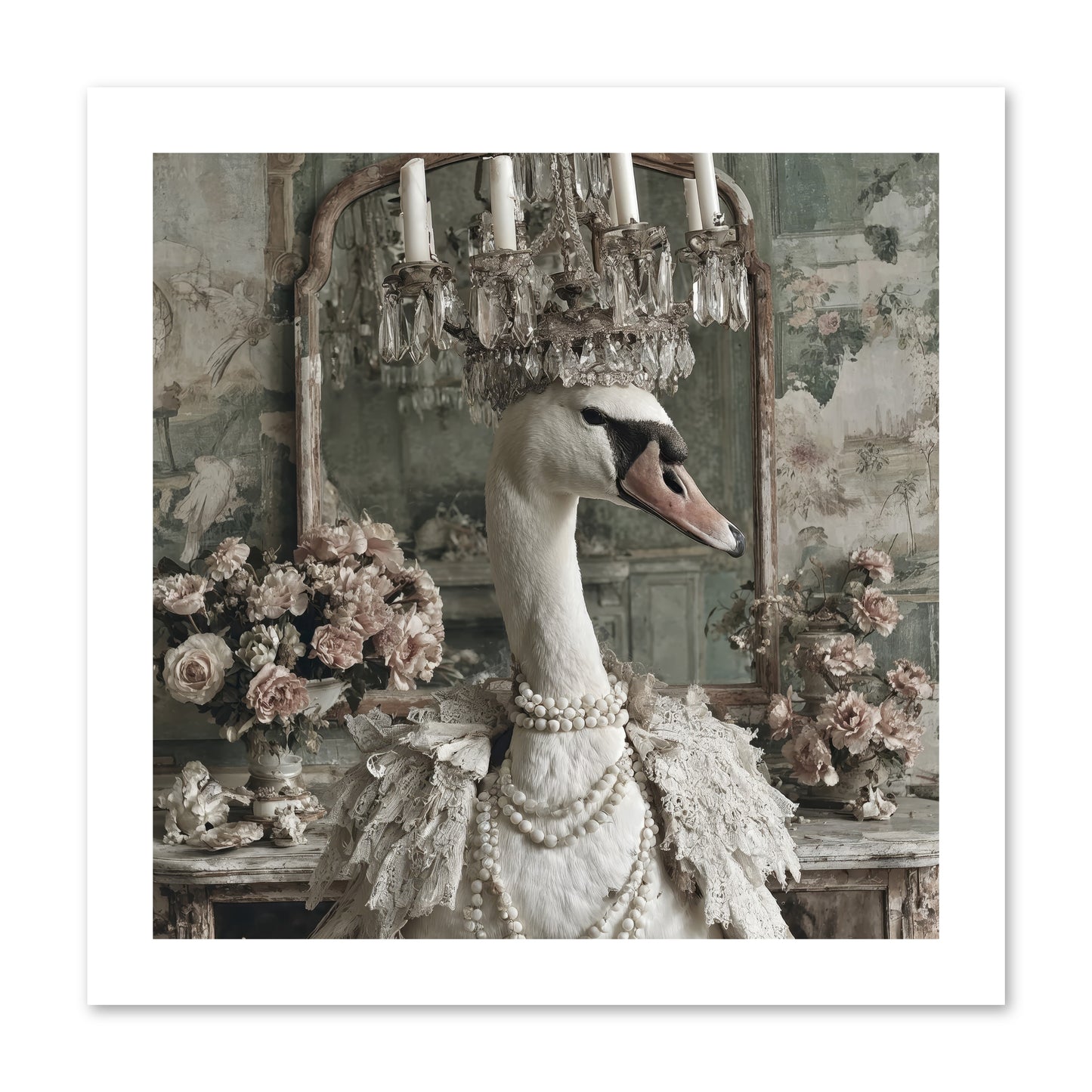 Roselight Afternoon -- Loose Canvas Print 12x12