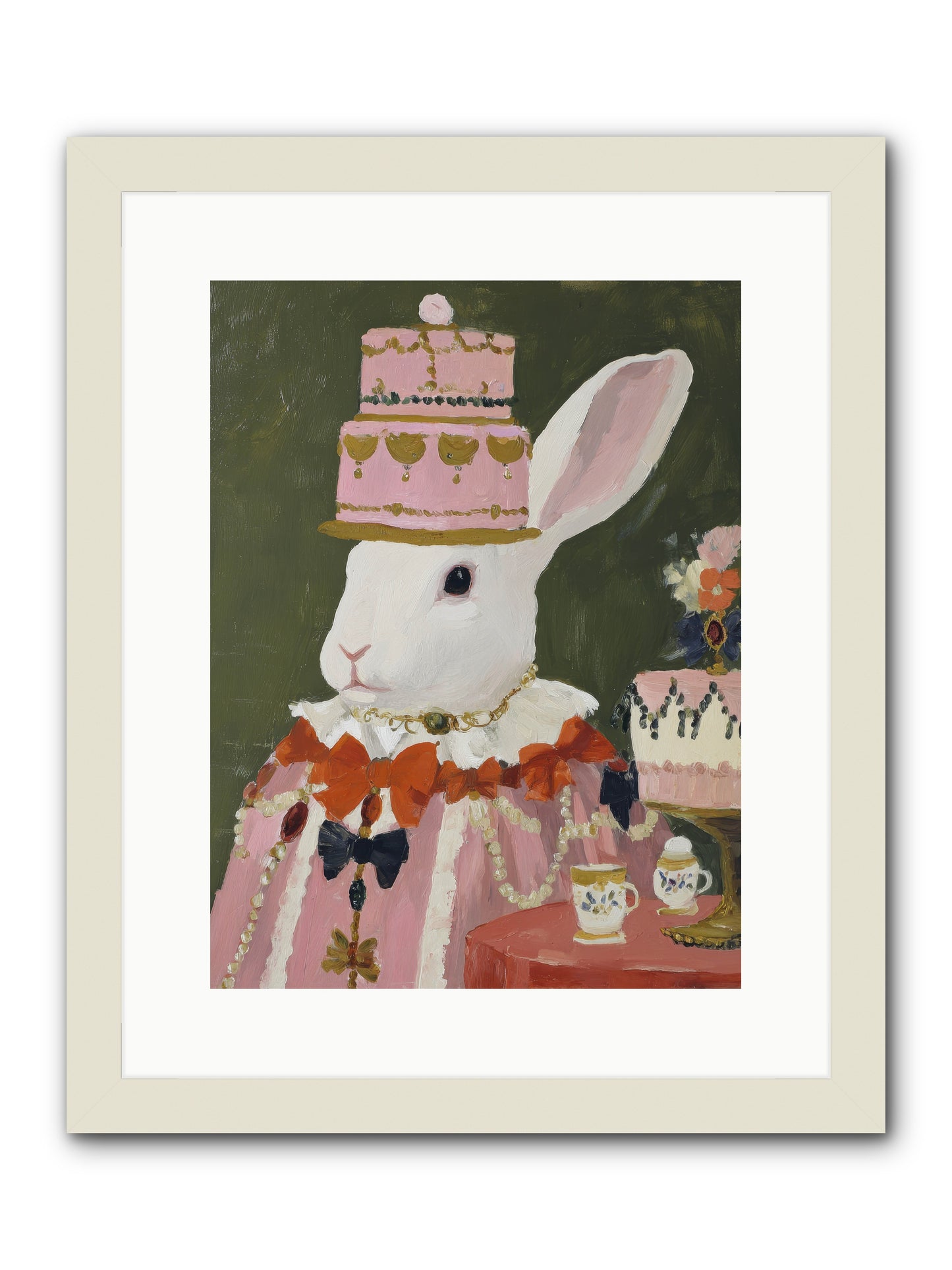 Rosewater Reveries -- Framed Print - White 12x16