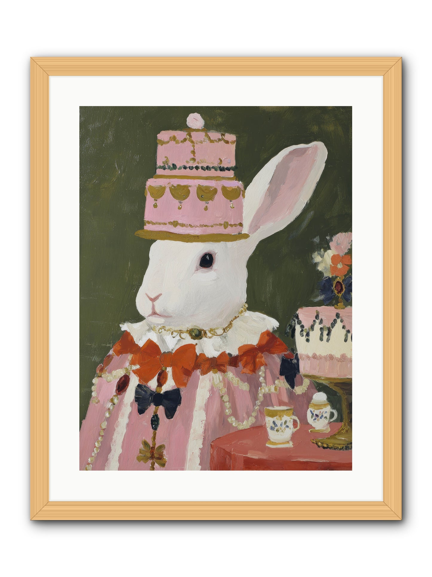 Rosewater Reveries -- Framed Print - Natural 18x24