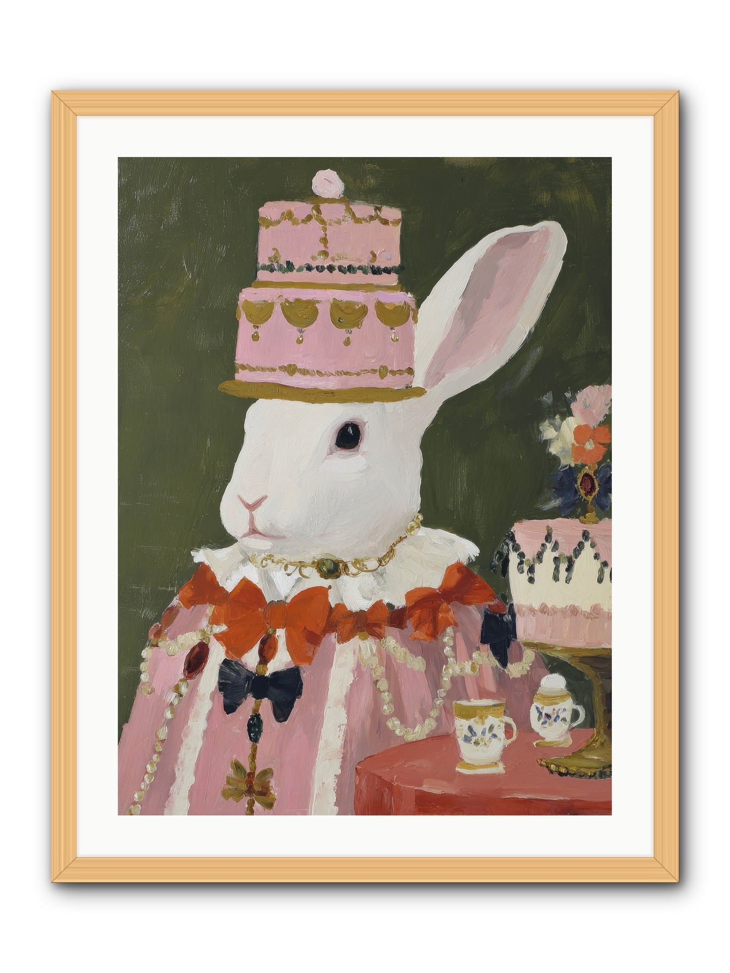 Rosewater Reveries -- Framed Print - Natural 24x32