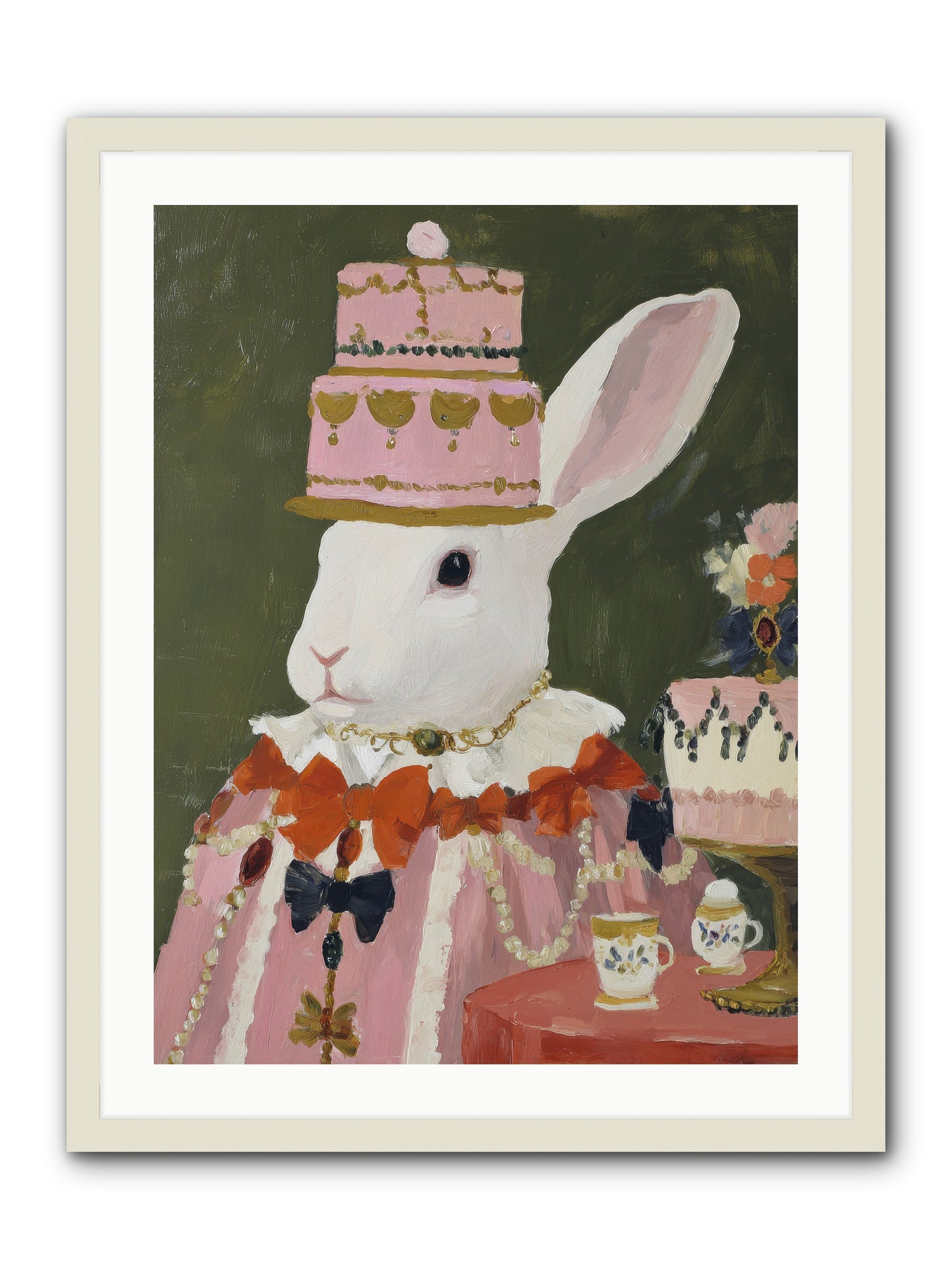 Rosewater Reveries -- Framed Print - White 24x32
