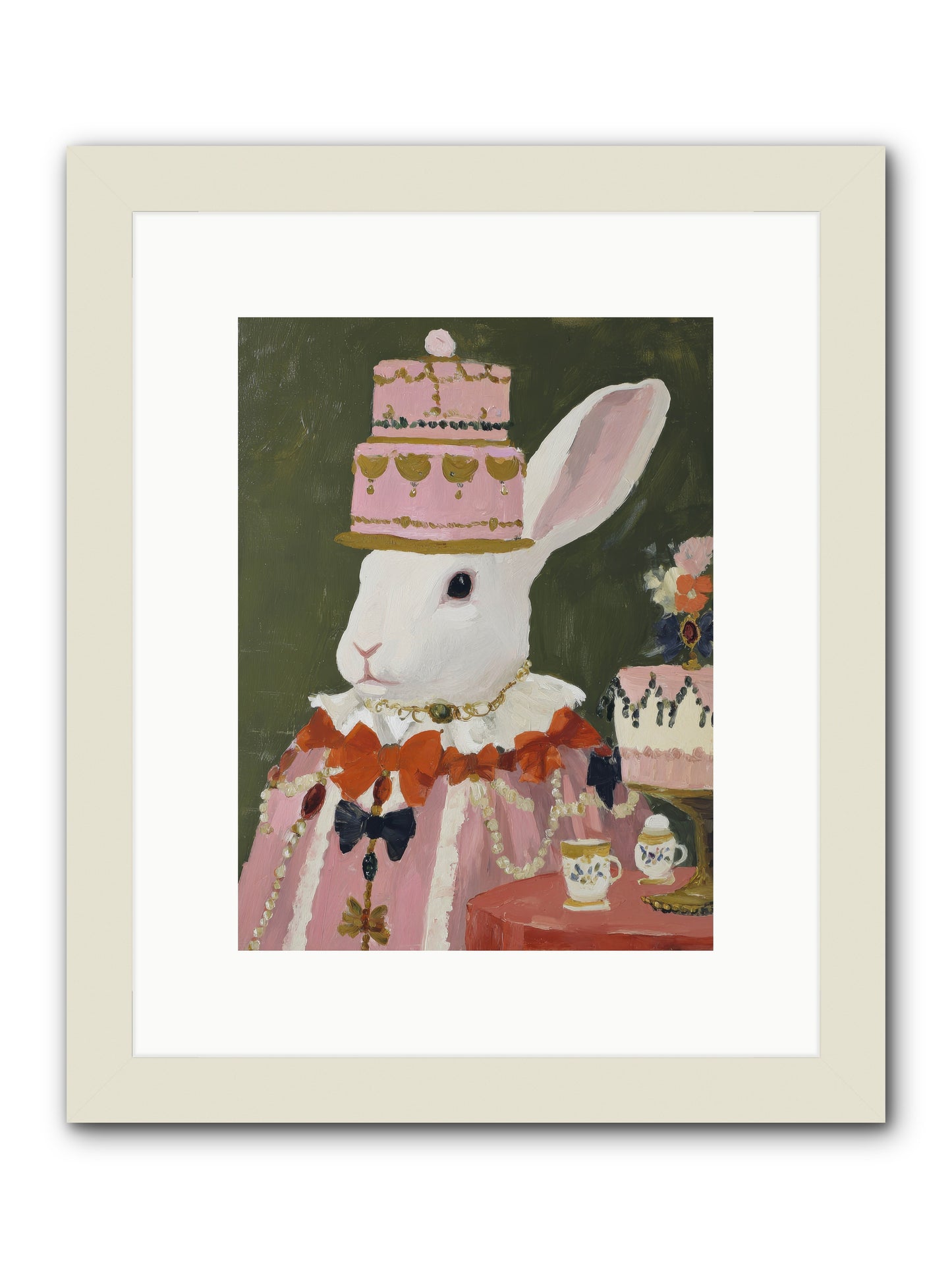 Rosewater Reveries -- Framed Print - White 9x12