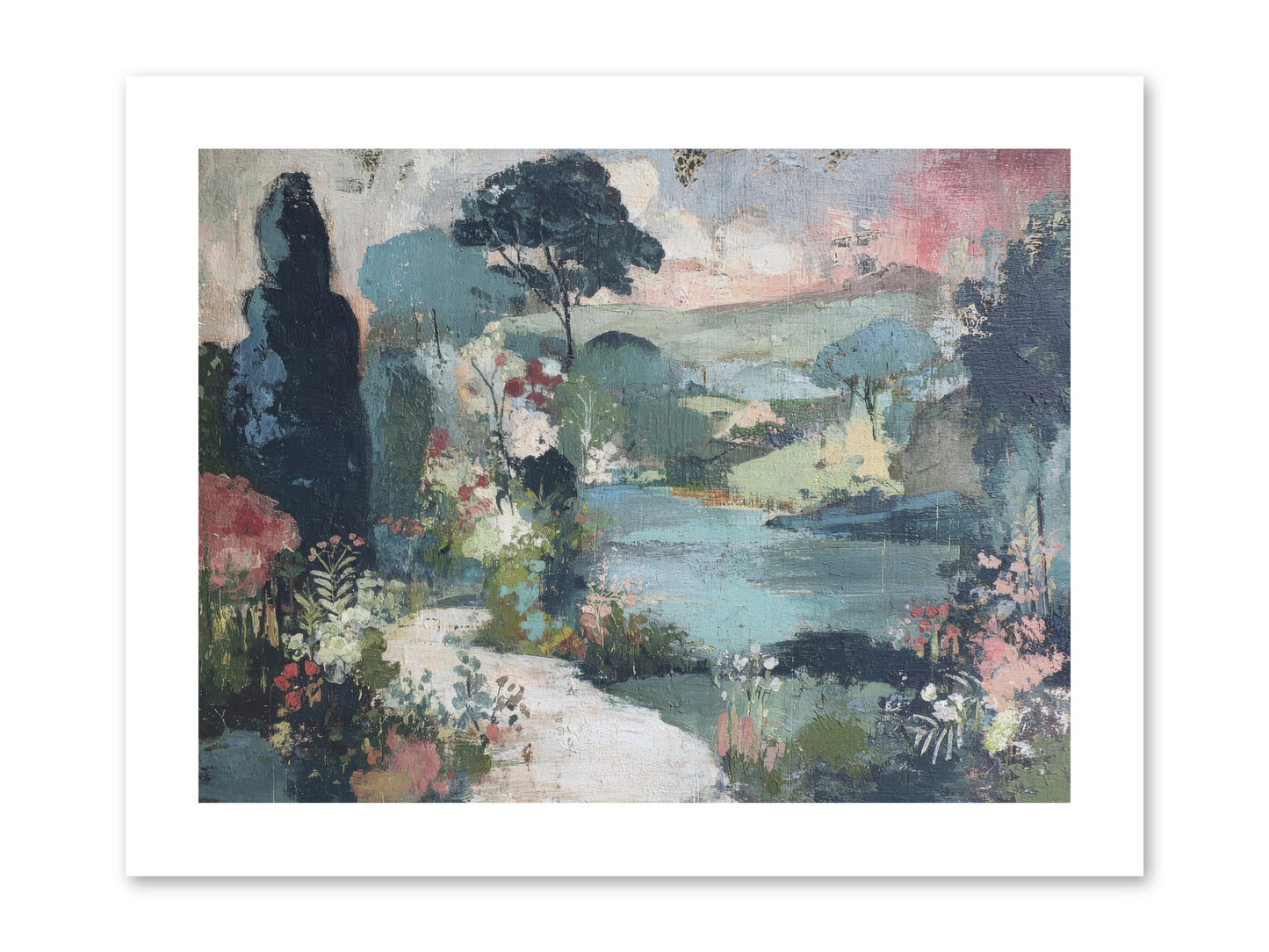Rosewater Row -- Paper Print 12x9