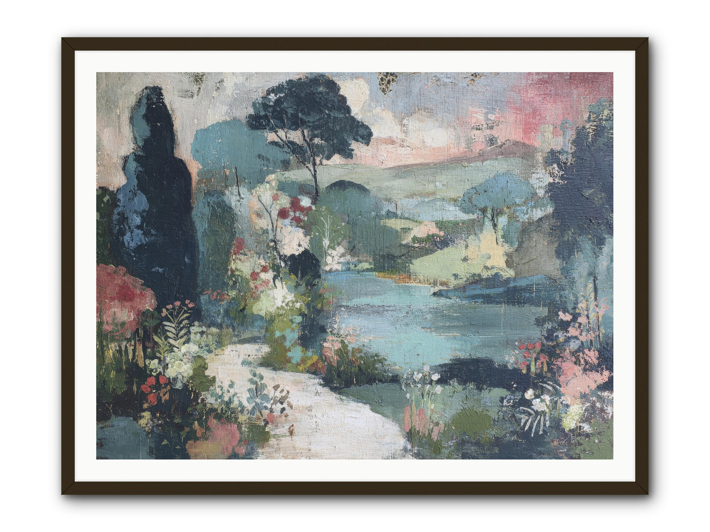 Rosewater Row -- Framed Print - Black 48x36