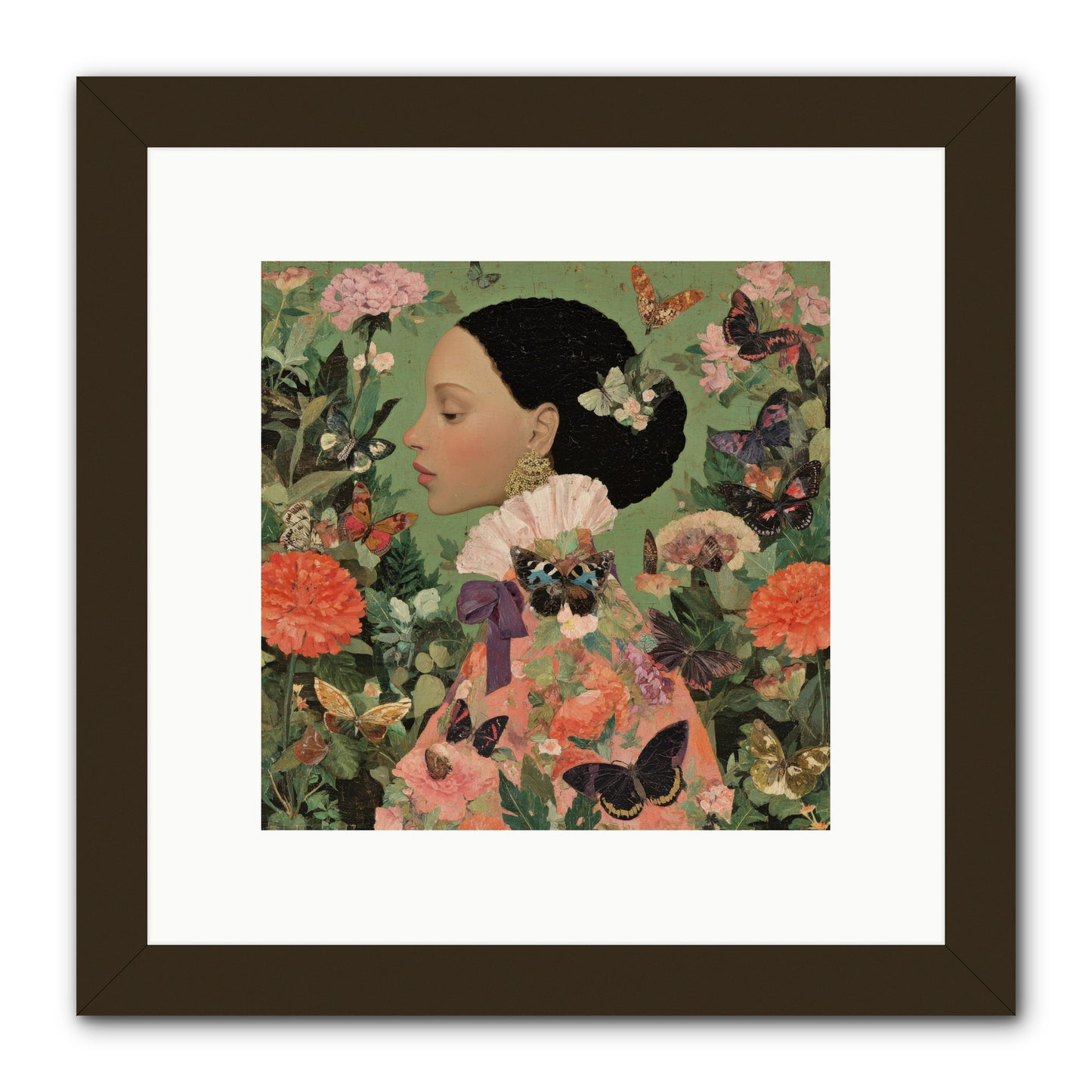 Rosewood Enclave-REZ -- Framed Print - Black 10x10