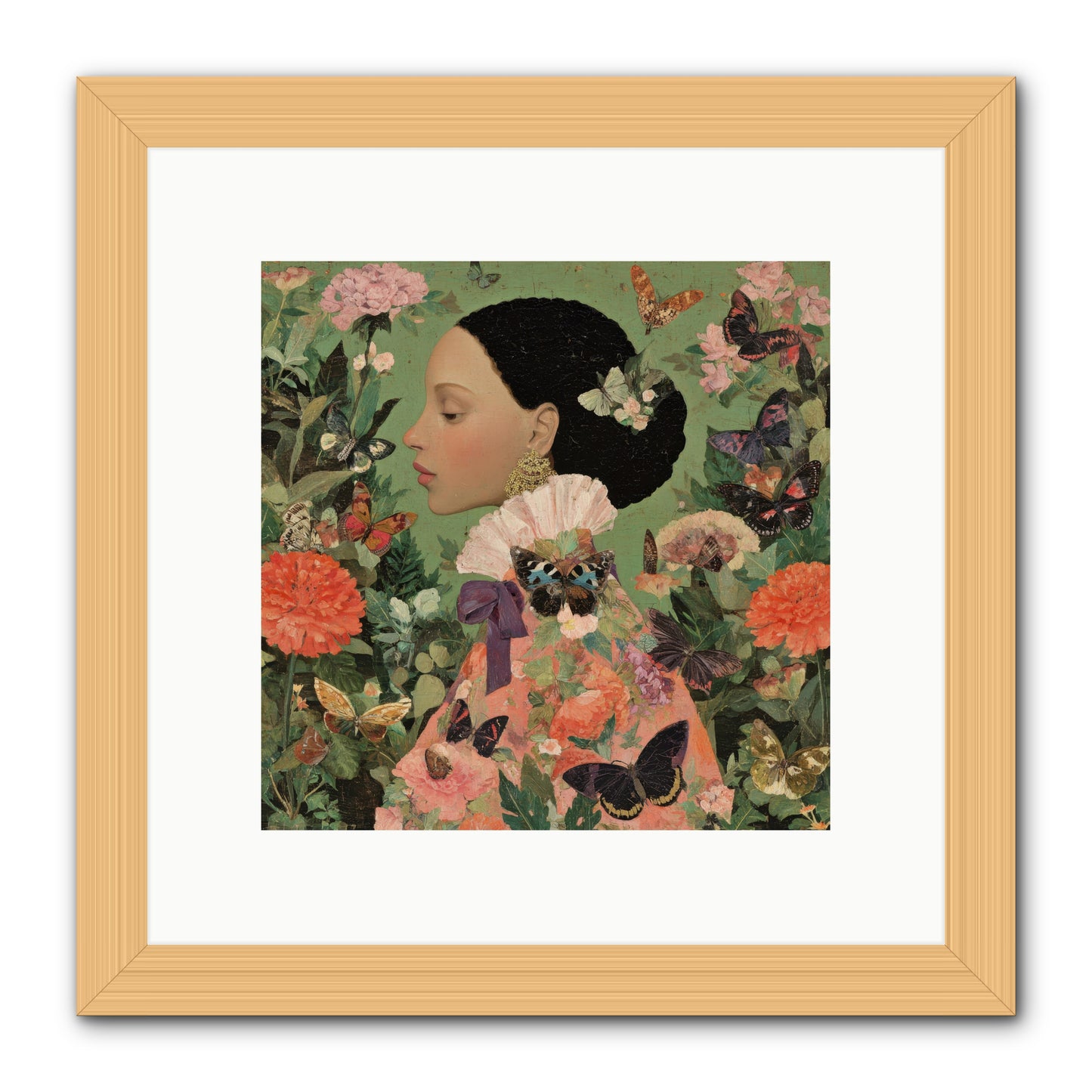 Rosewood Enclave-REZ -- Framed Print - Natural 10x10