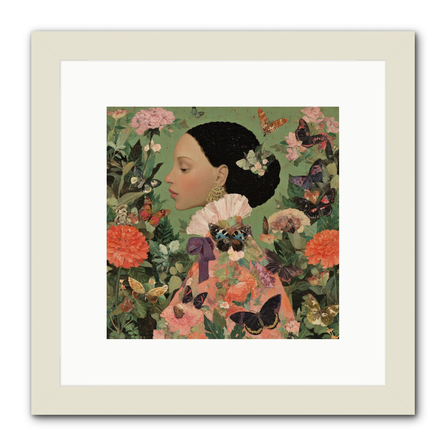 Rosewood Enclave-REZ -- Framed Print - White 10x10