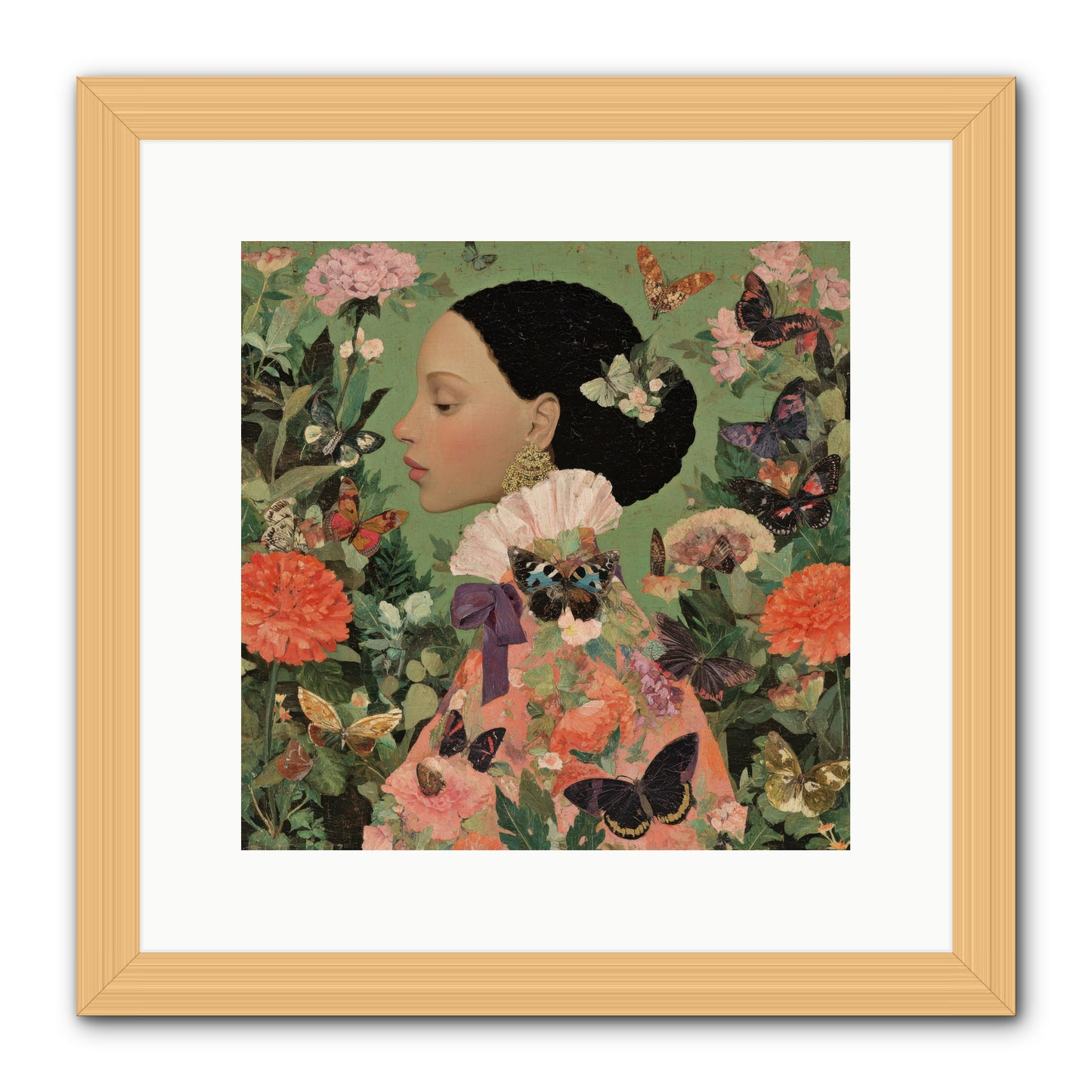Rosewood Enclave-REZ -- Framed Print - Natural 12x12