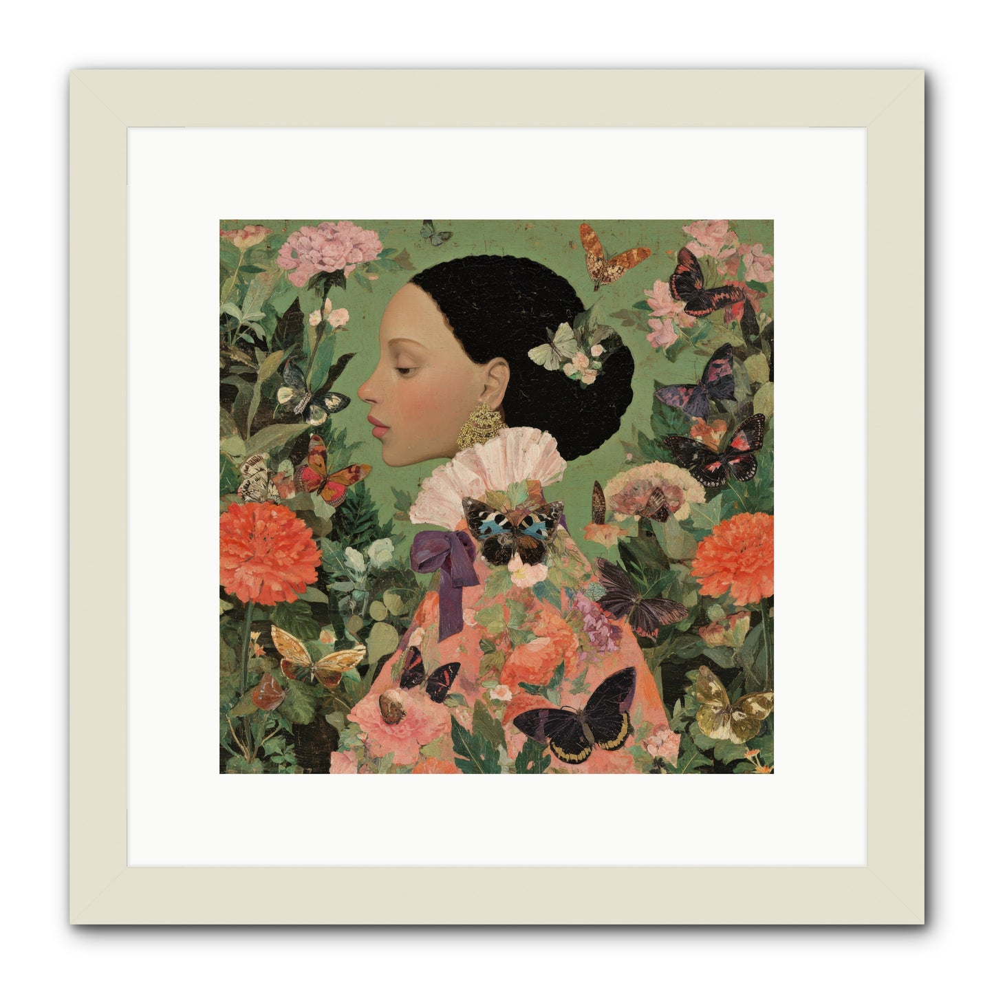 Rosewood Enclave-REZ -- Framed Print - White 12x12