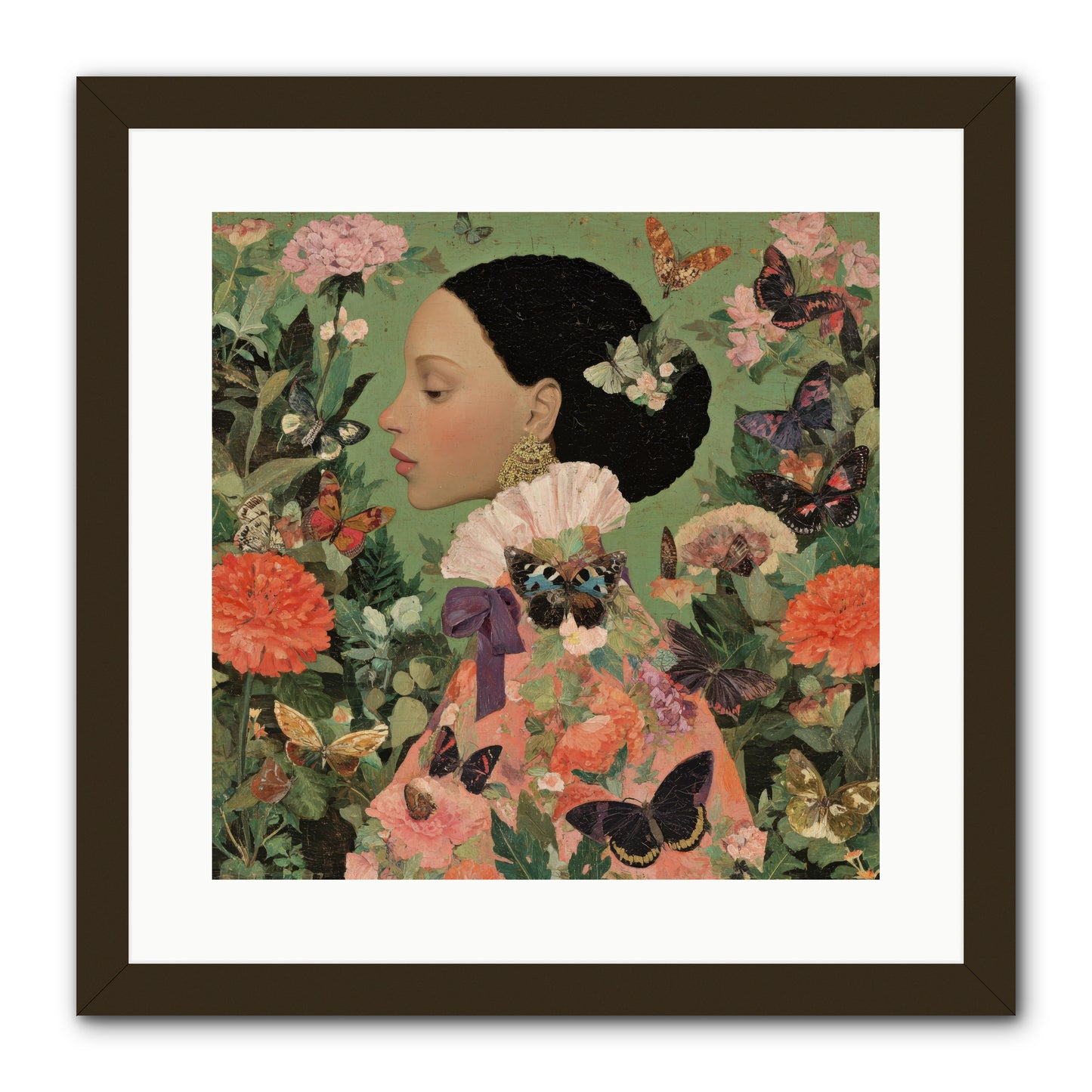 Rosewood Enclave-REZ -- Framed Print - Black 16x16