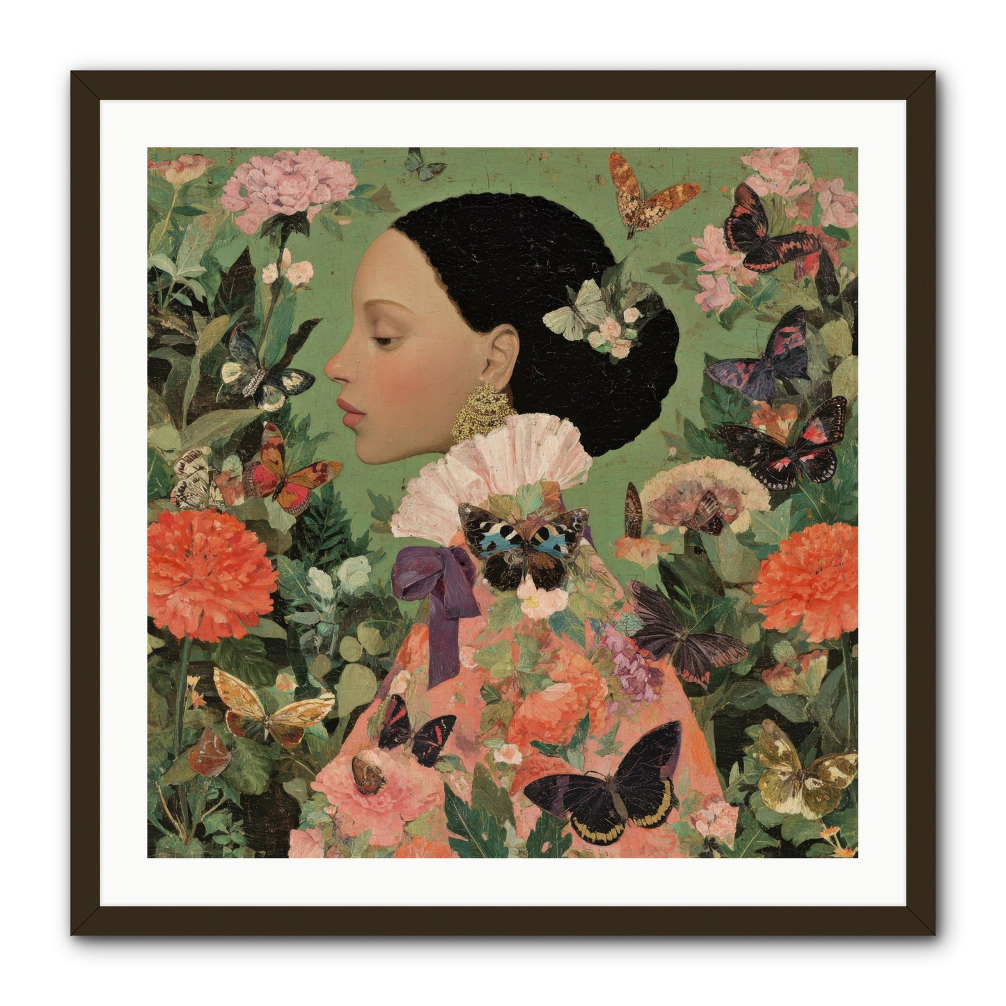 Rosewood Enclave-REZ -- Framed Print - Black 30x30