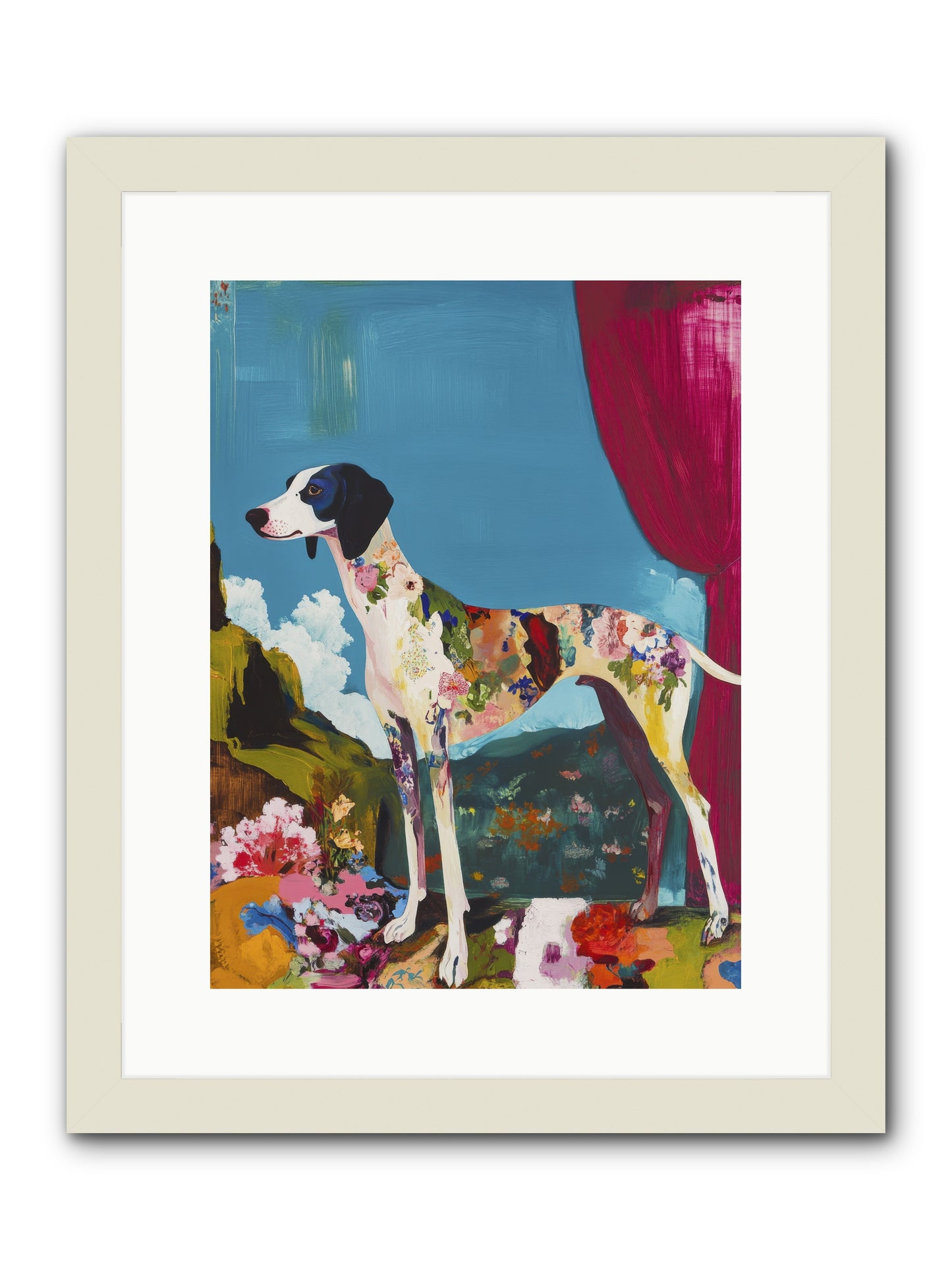 Rosie Belle -- Framed Print - White 12x16