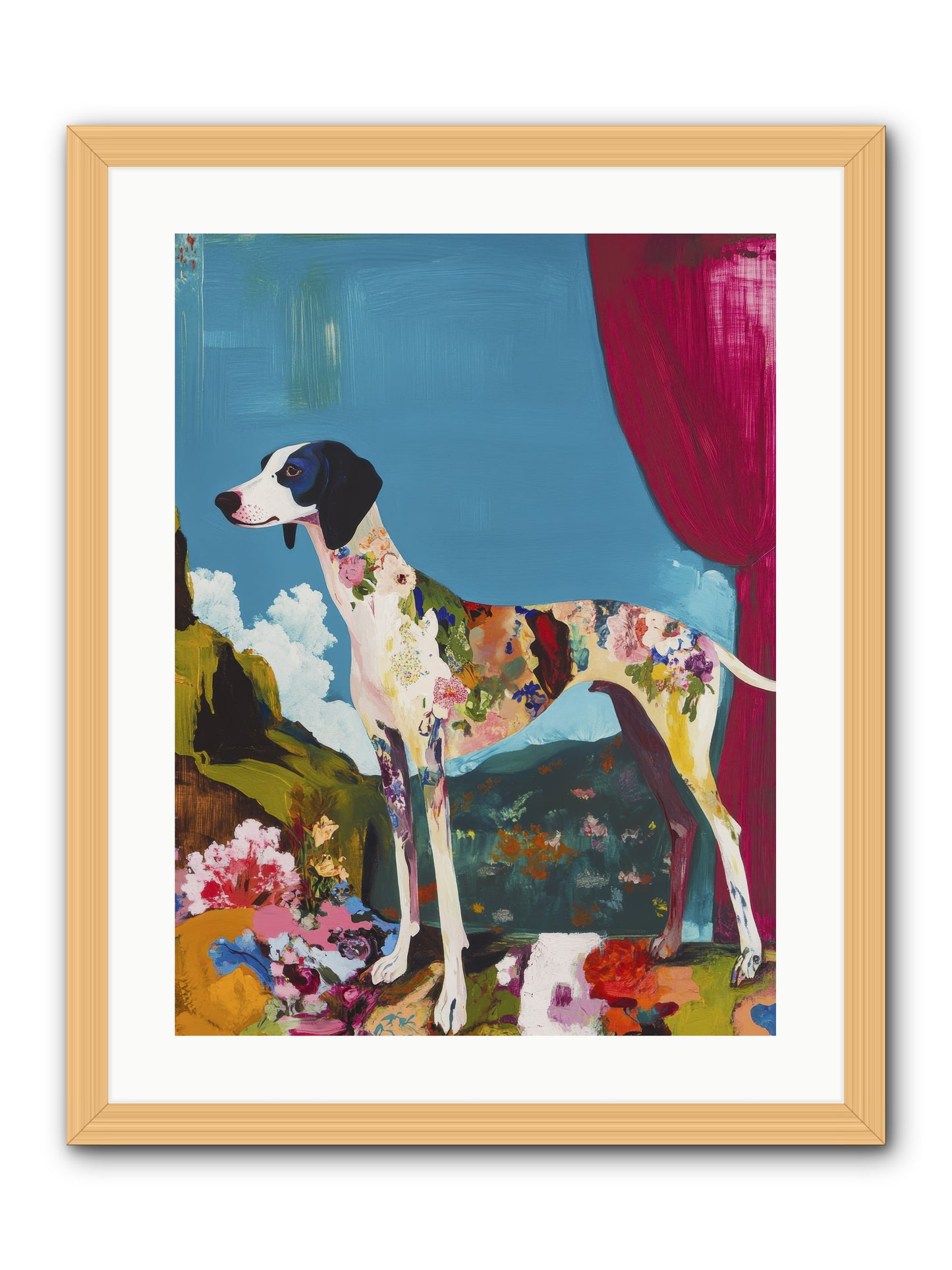 Rosie Belle -- Framed Print - Natural 18x24