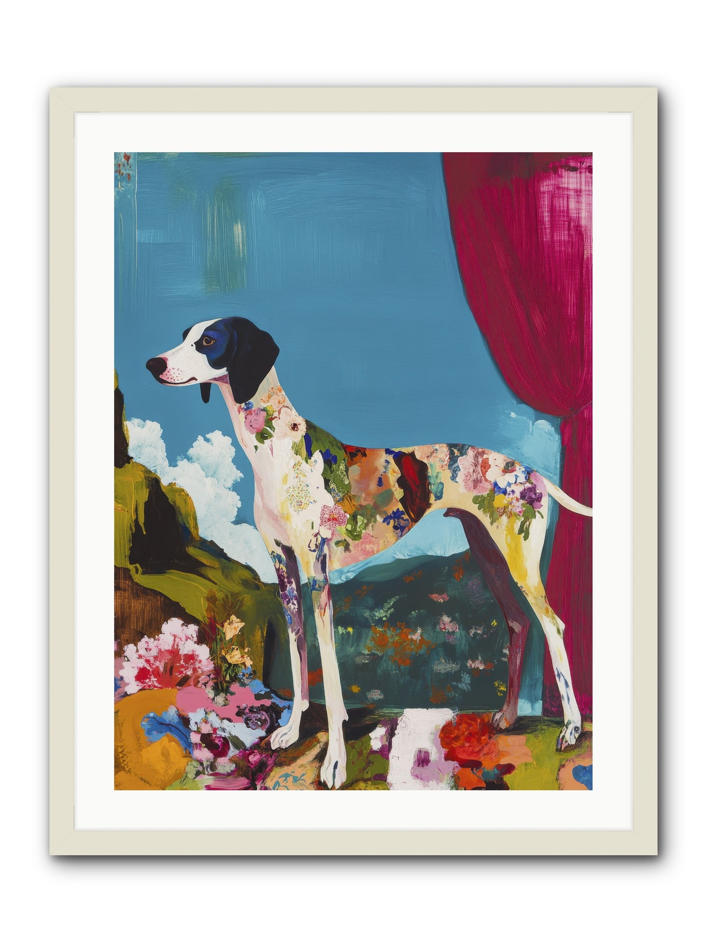 Rosie Belle -- Framed Print - White 24x32
