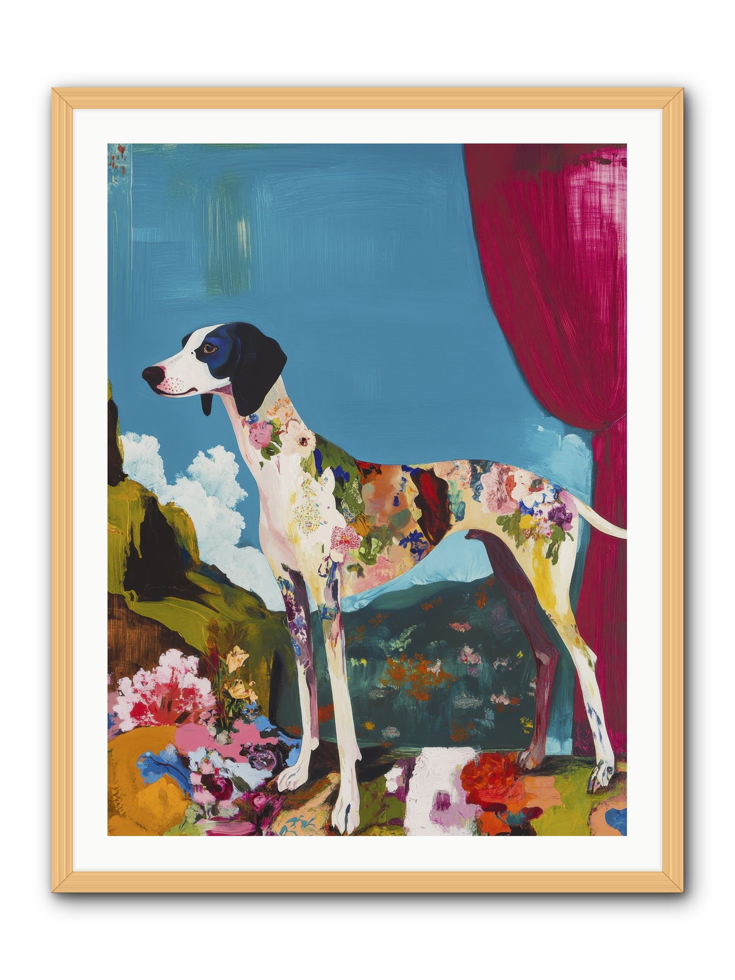 Rosie Belle -- Framed Print - Natural 30x40