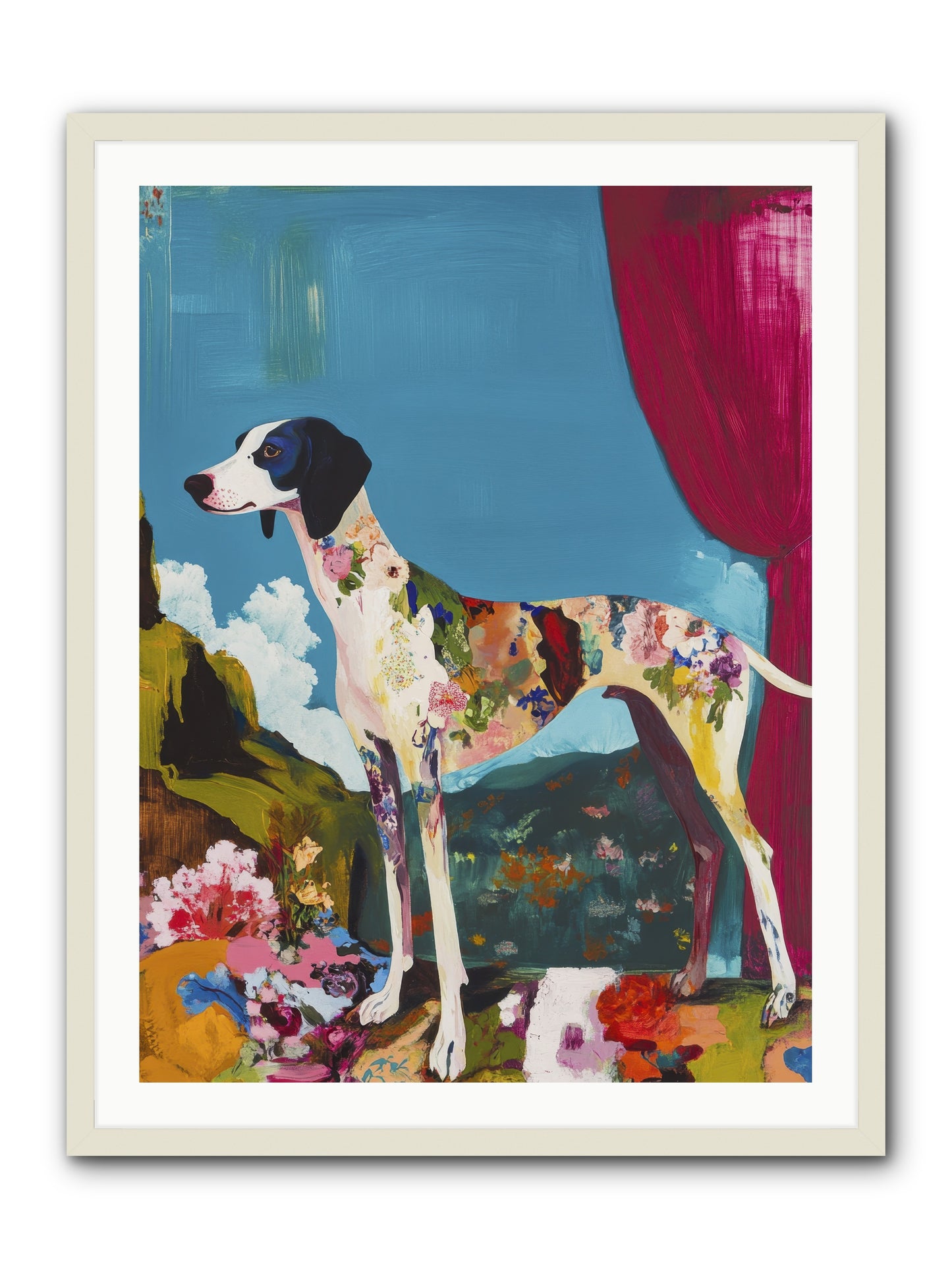 Rosie Belle -- Framed Print - White 30x40