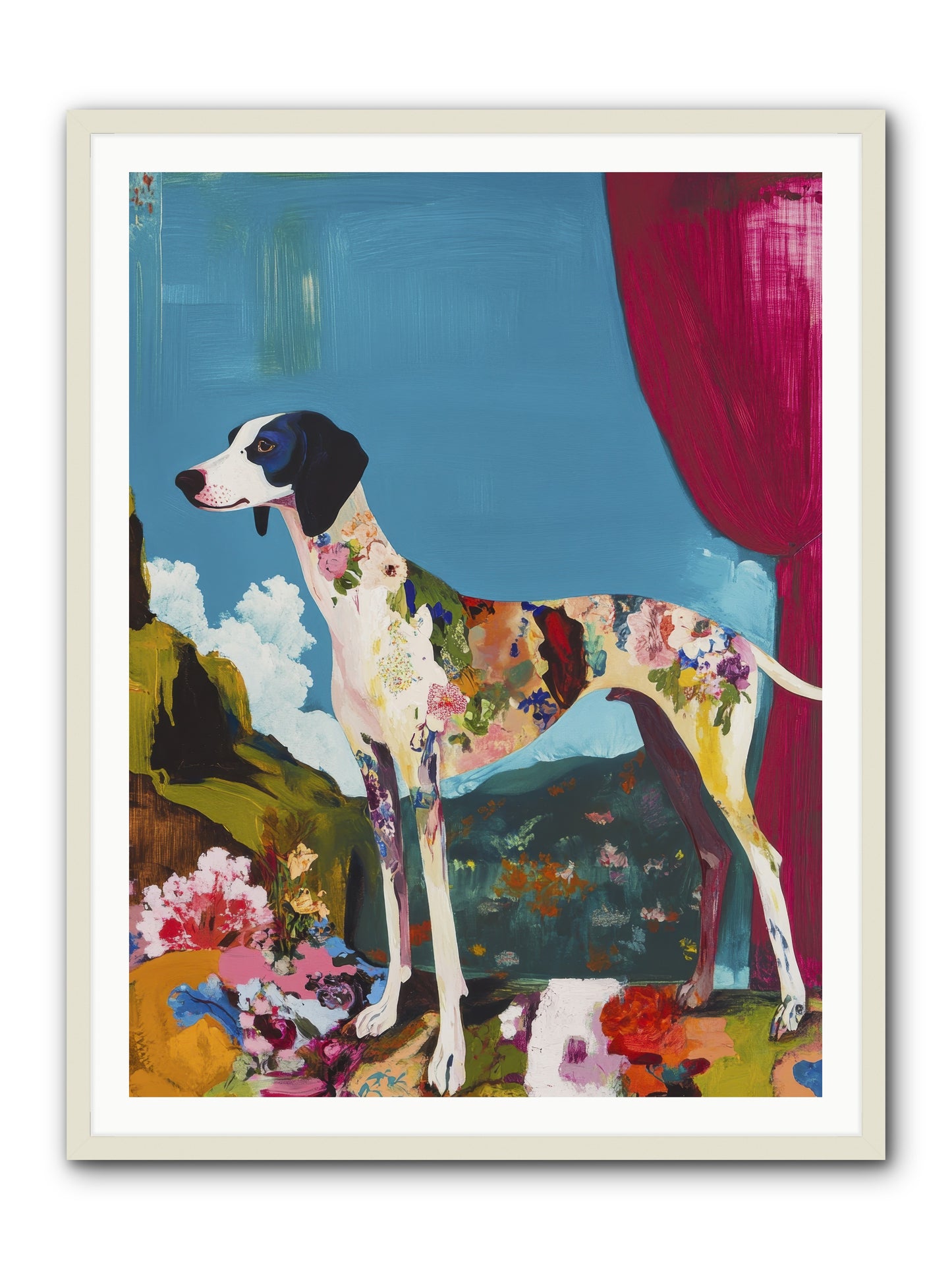 Rosie Belle -- Framed Print - White 36x48