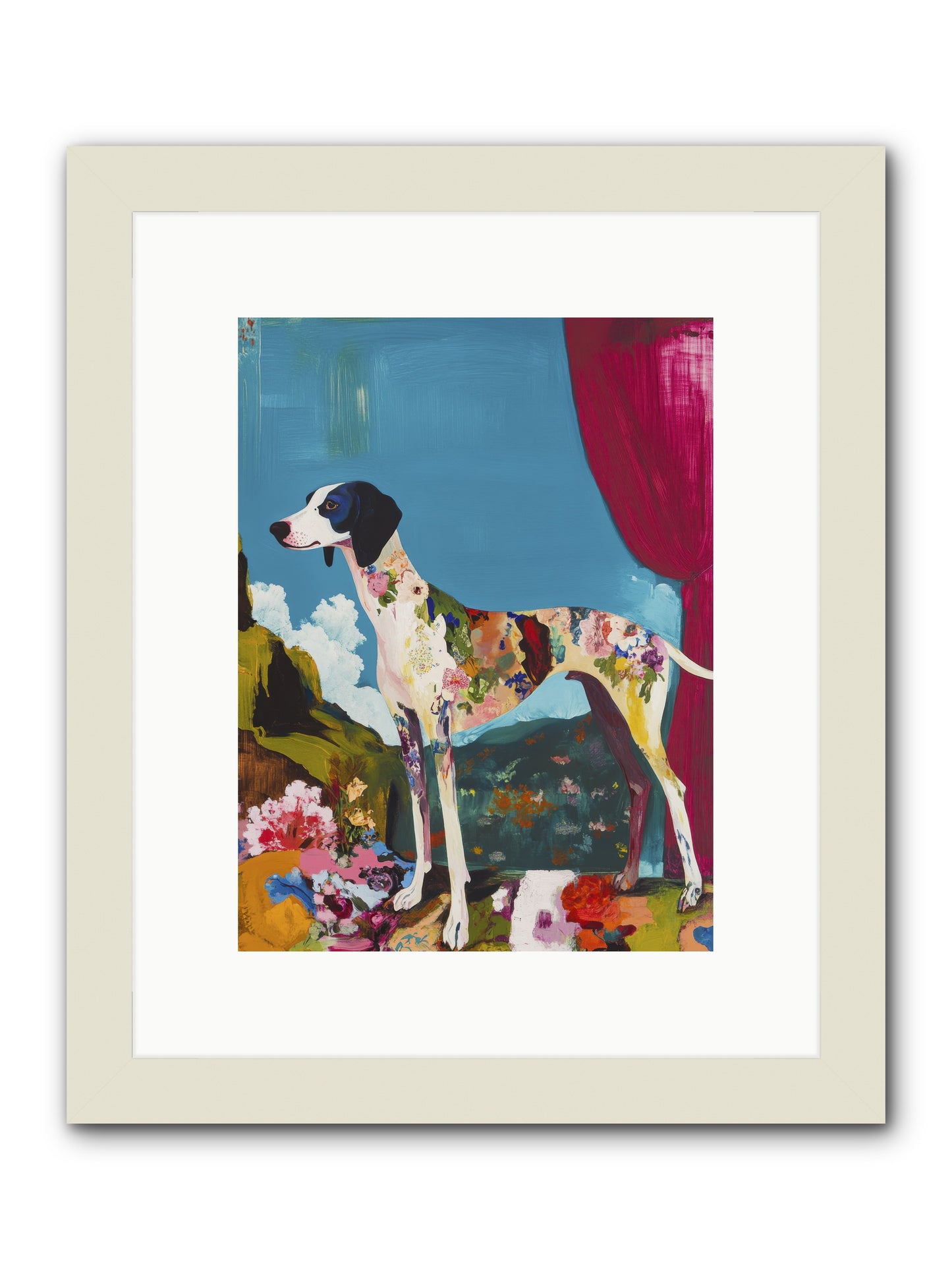 Rosie Belle -- Framed Print - White 9x12