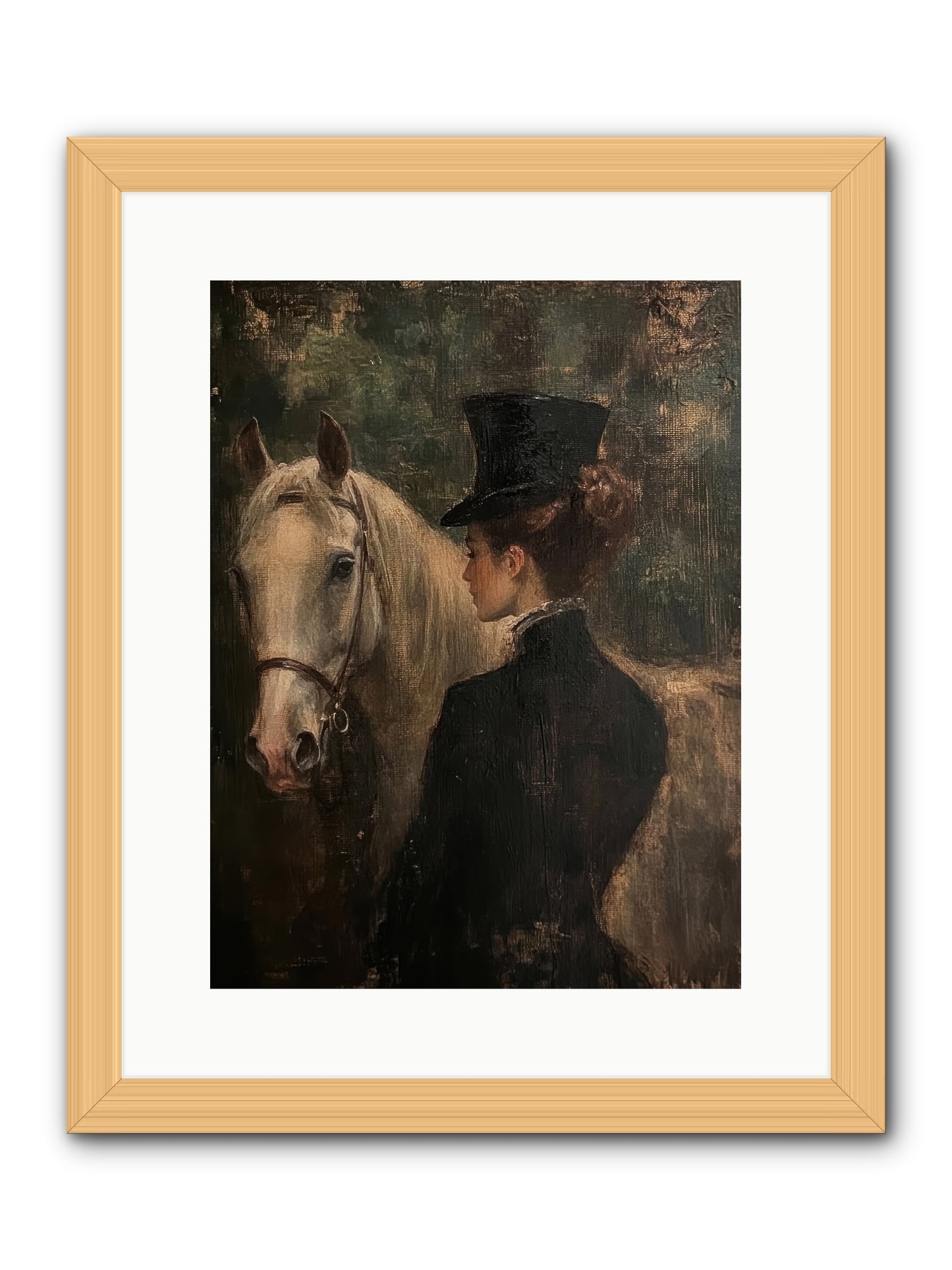 Rough Cut Diamond -- Framed Print - Natural 12x16