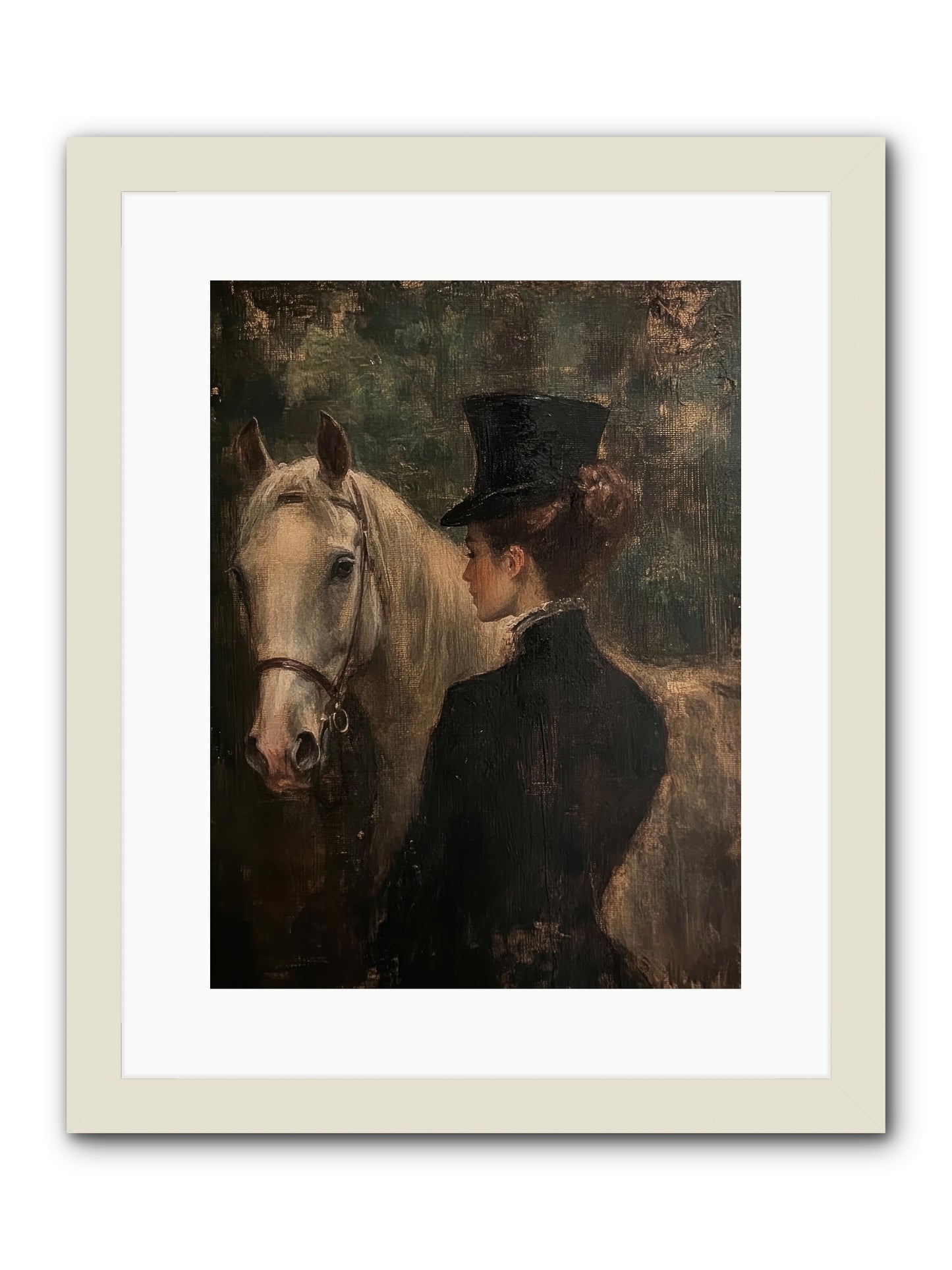 Rough Cut Diamond -- Framed Print - White 12x16