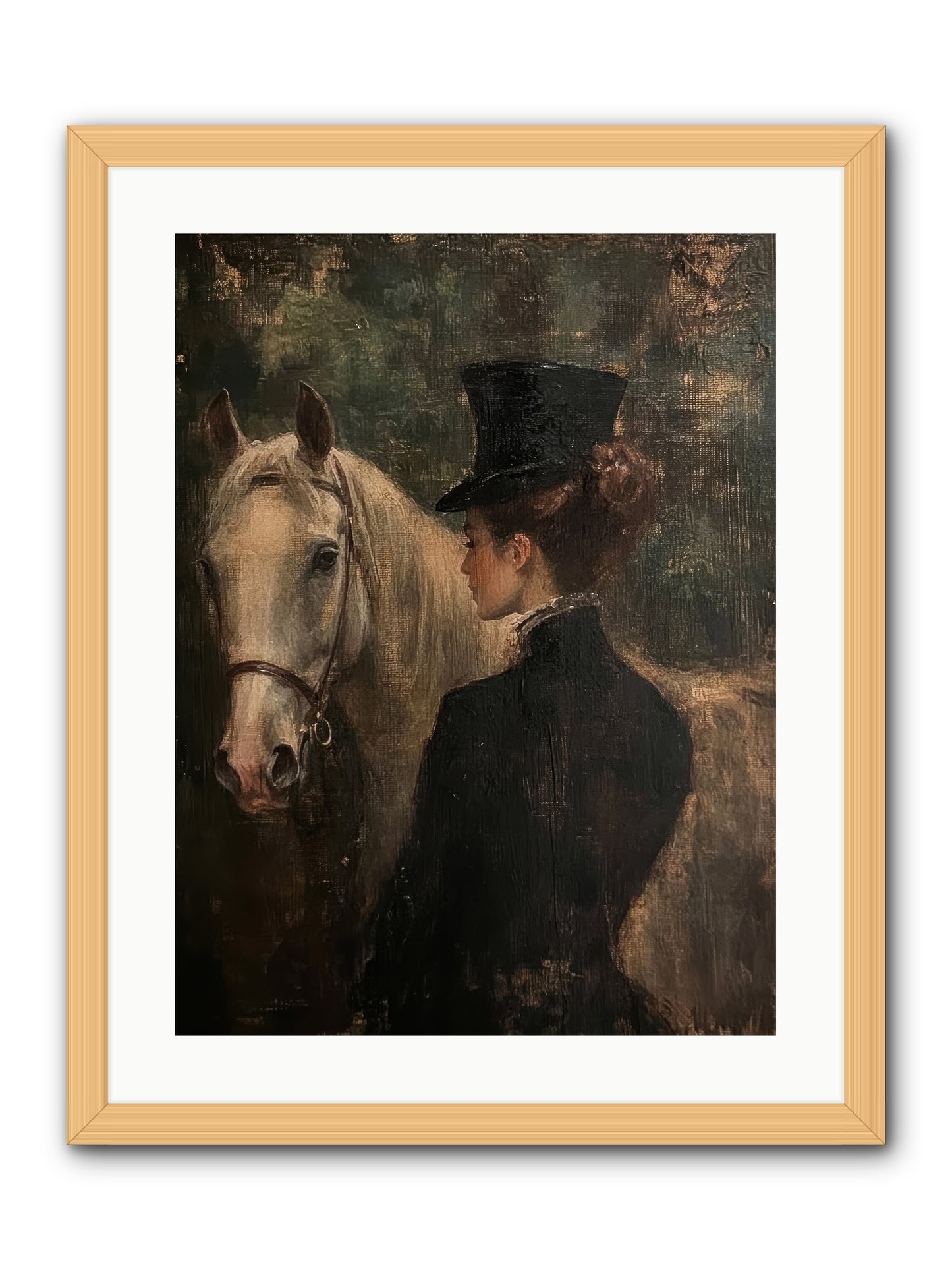 Rough Cut Diamond -- Framed Print - Natural 18x24