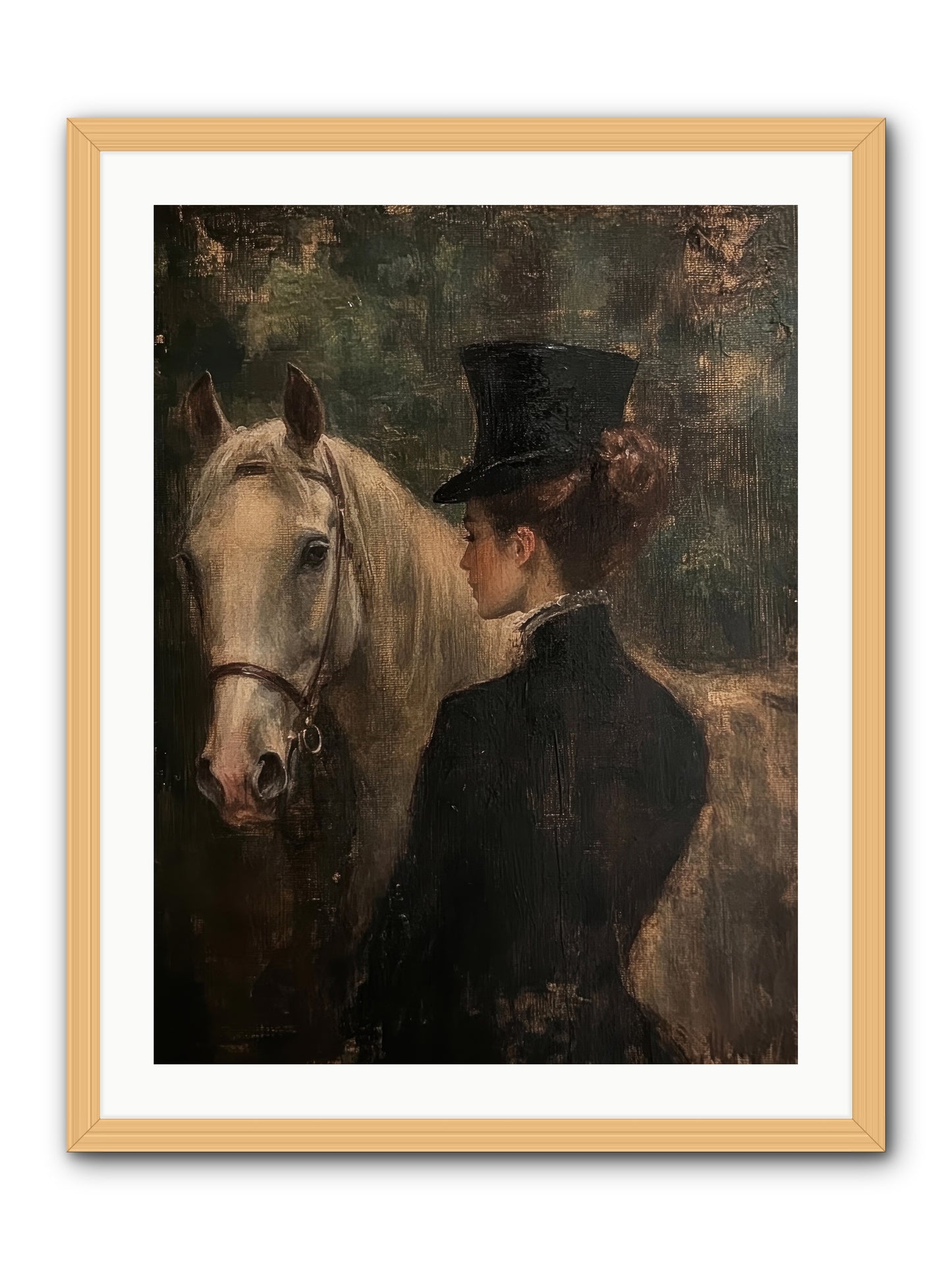 Rough Cut Diamond -- Framed Print - Natural 24x32