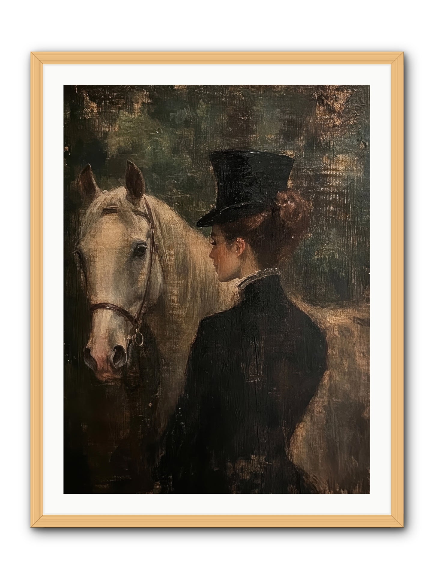 Rough Cut Diamond -- Framed Print - Natural 30x40