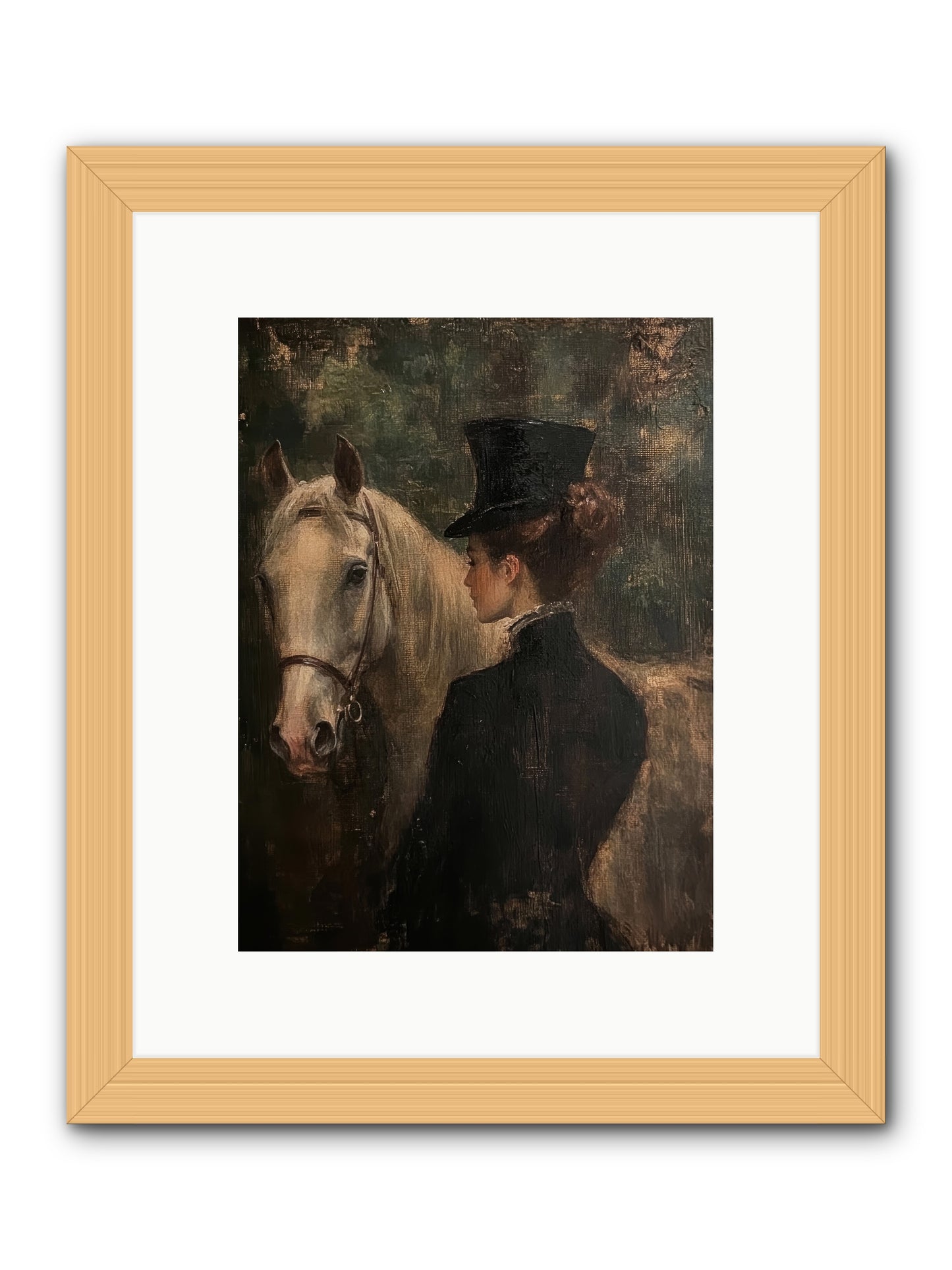 Rough Cut Diamond -- Framed Print - Natural 9x12