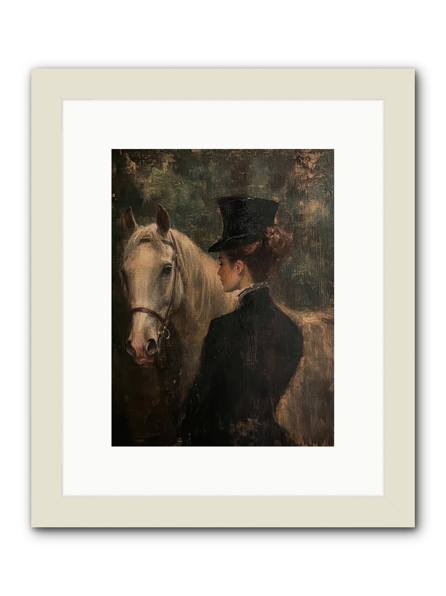 Rough Cut Diamond -- Framed Print - White 9x12