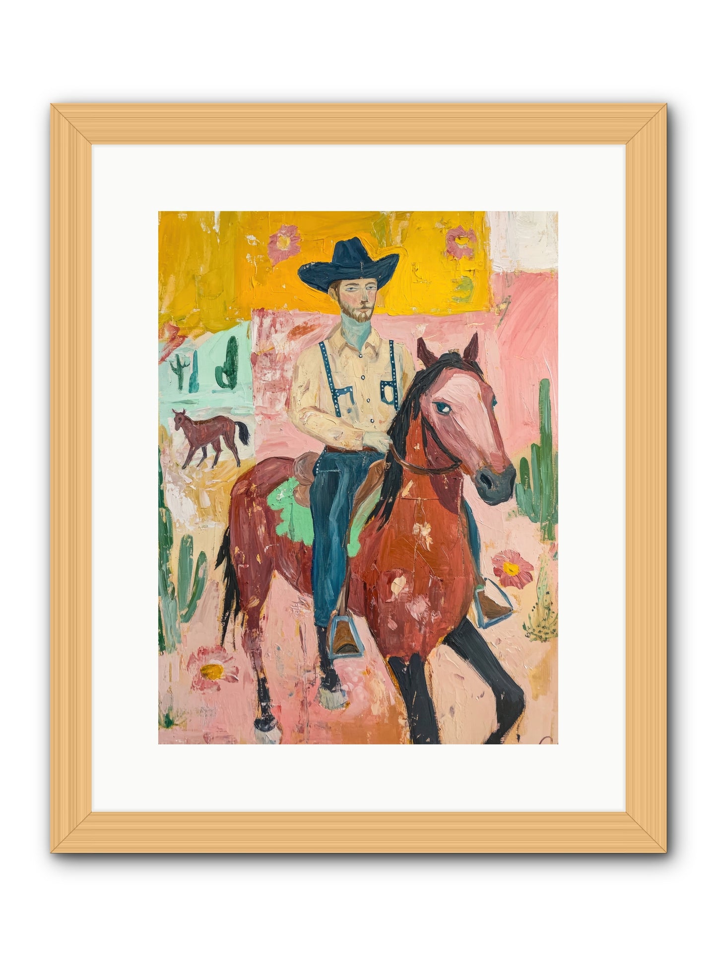 Rough Stock Glory -- Framed Print - Natural 12x16