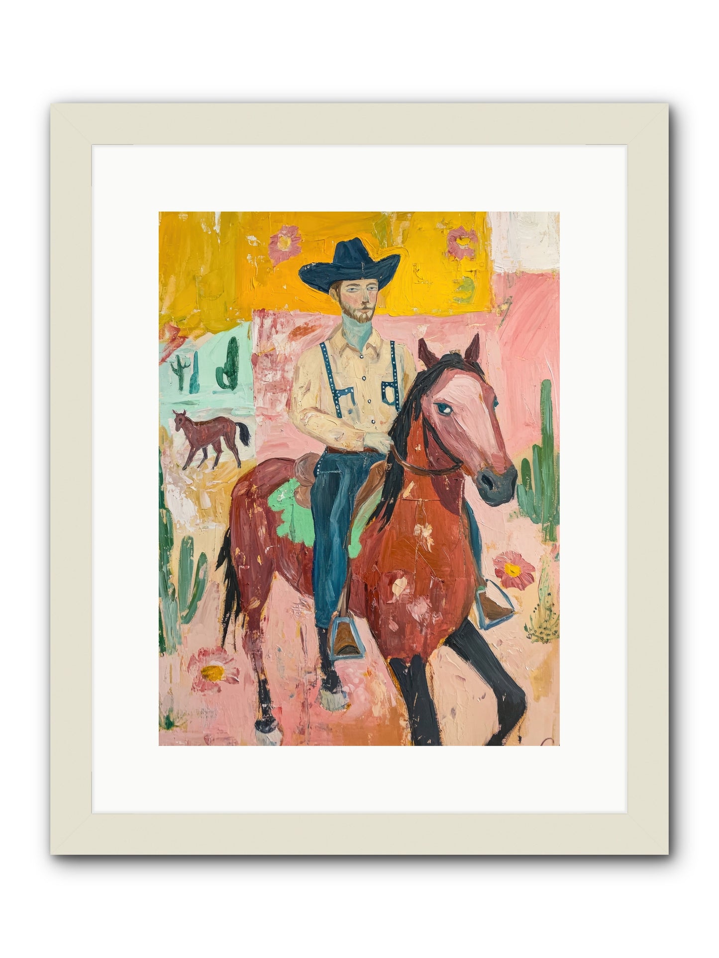 Rough Stock Glory -- Framed Print - White 12x16