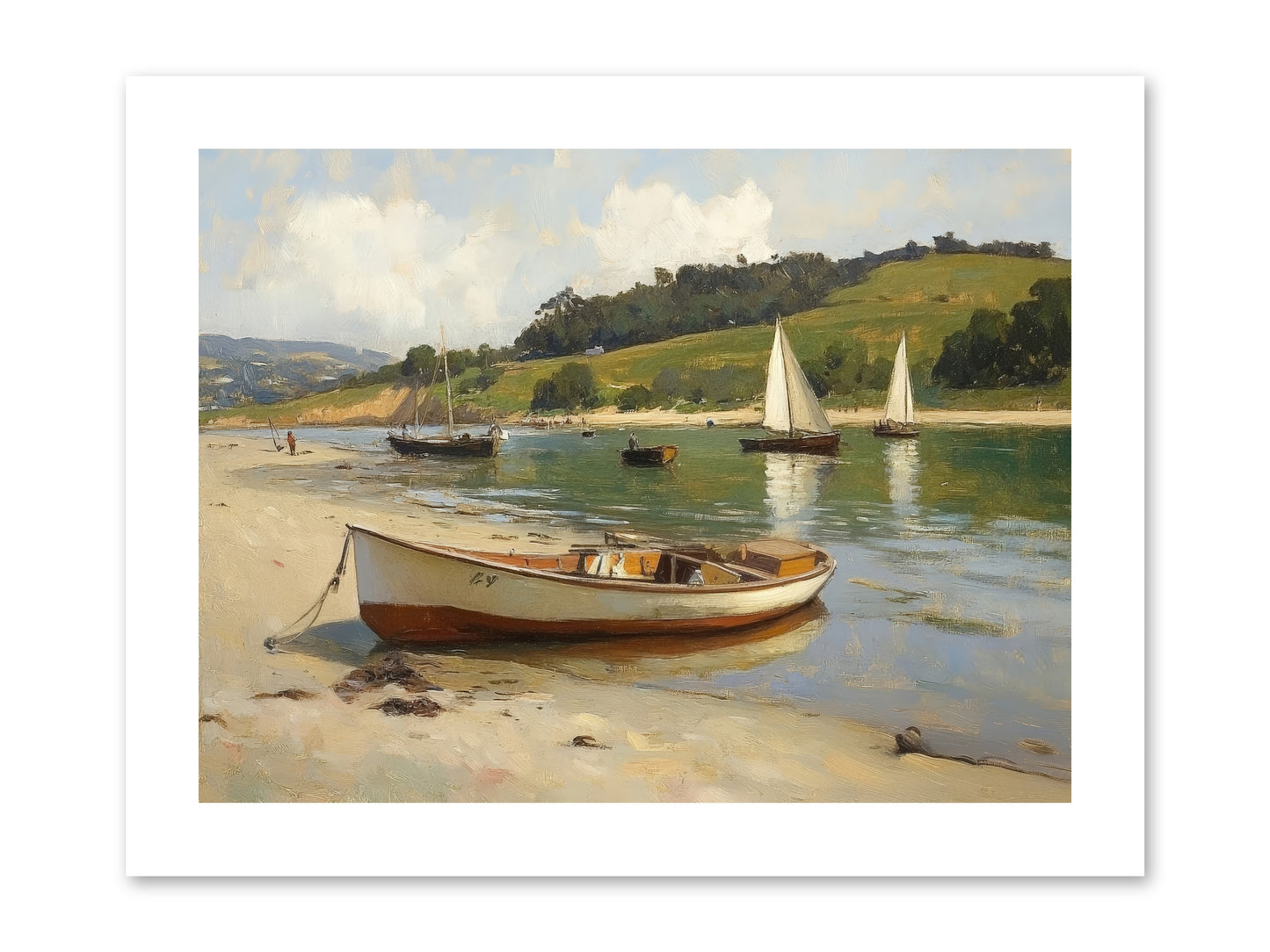 Rowing Hour -- Loose Canvas Print 12x9