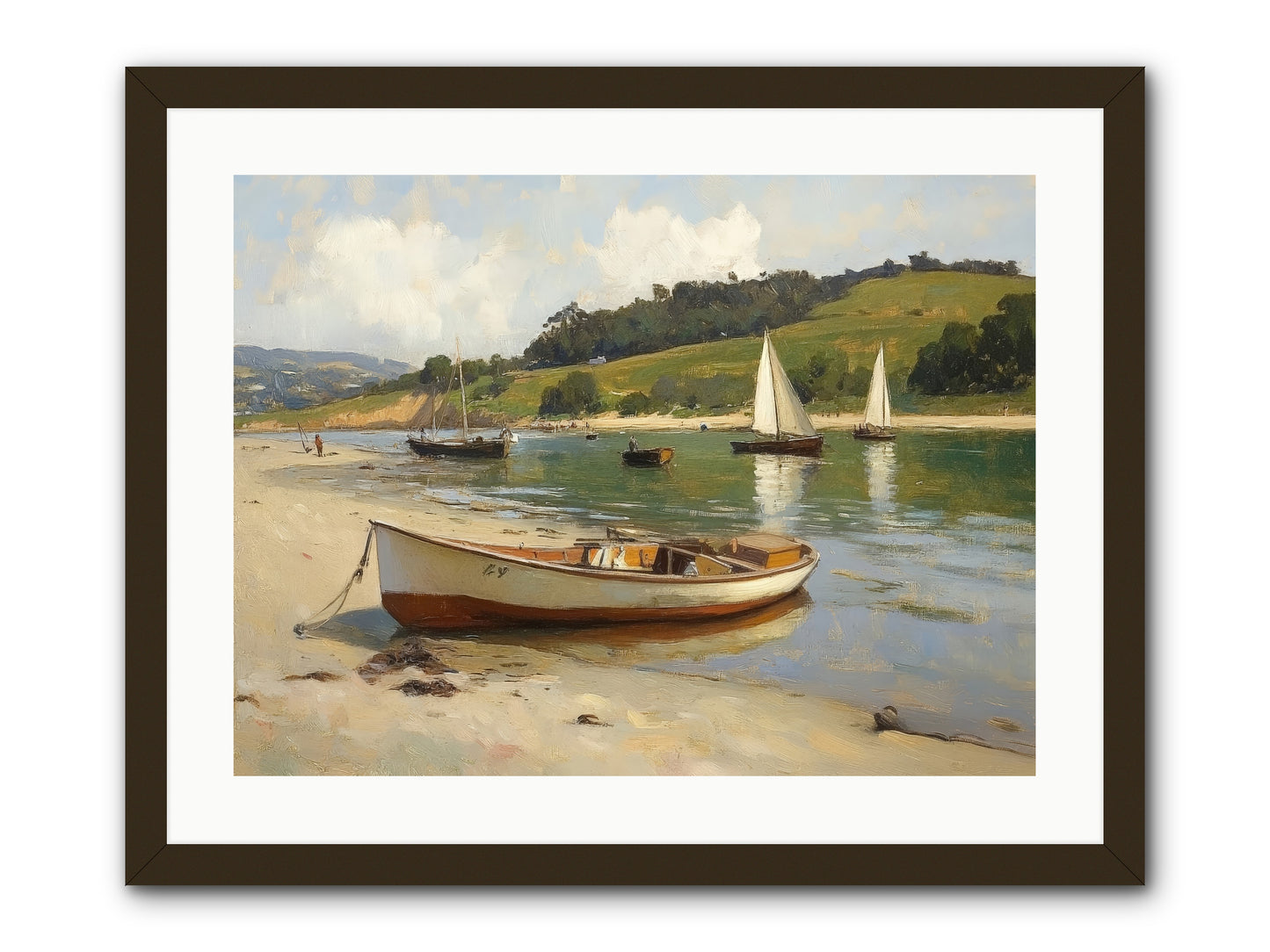 Rowing Hour -- Framed Print - Black 24x18
