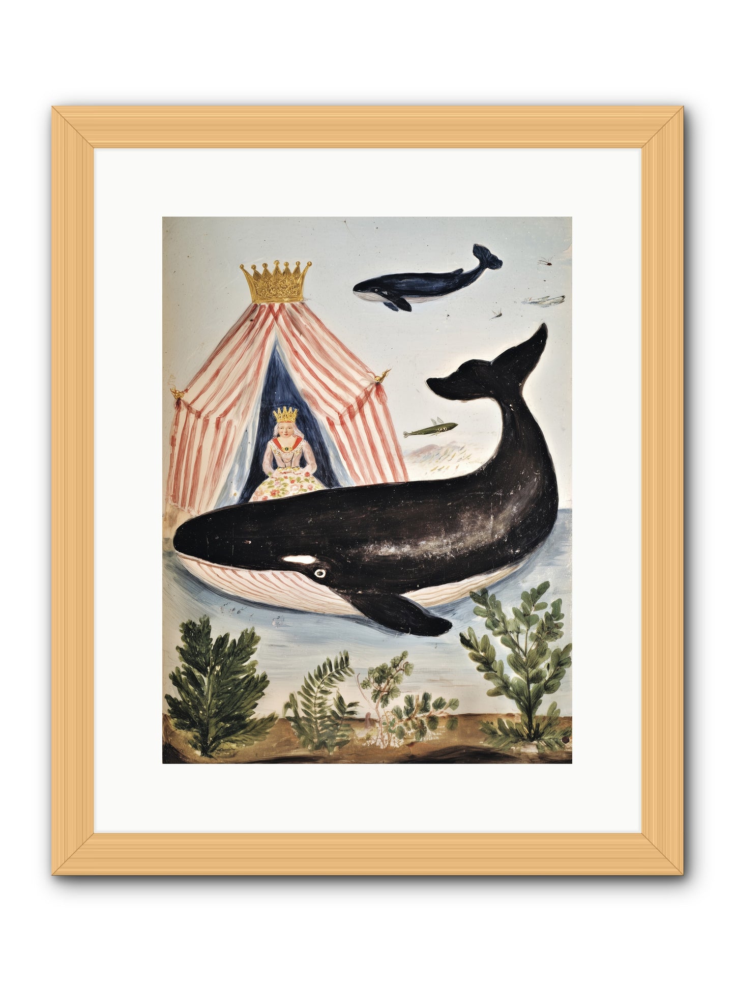Royal Court -- Framed Print - Natural 12x16