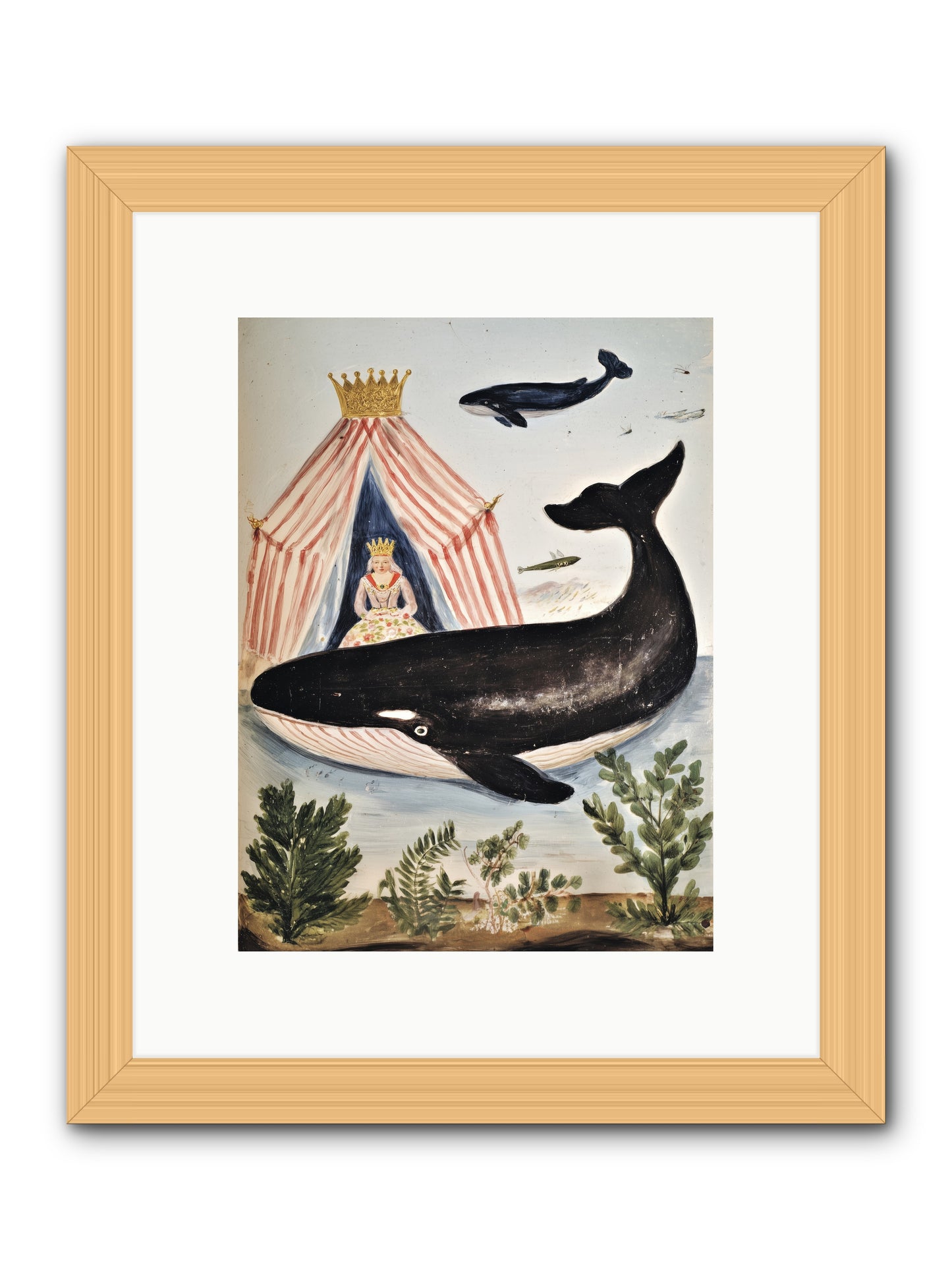 Royal Court -- Framed Print - Natural 9x12