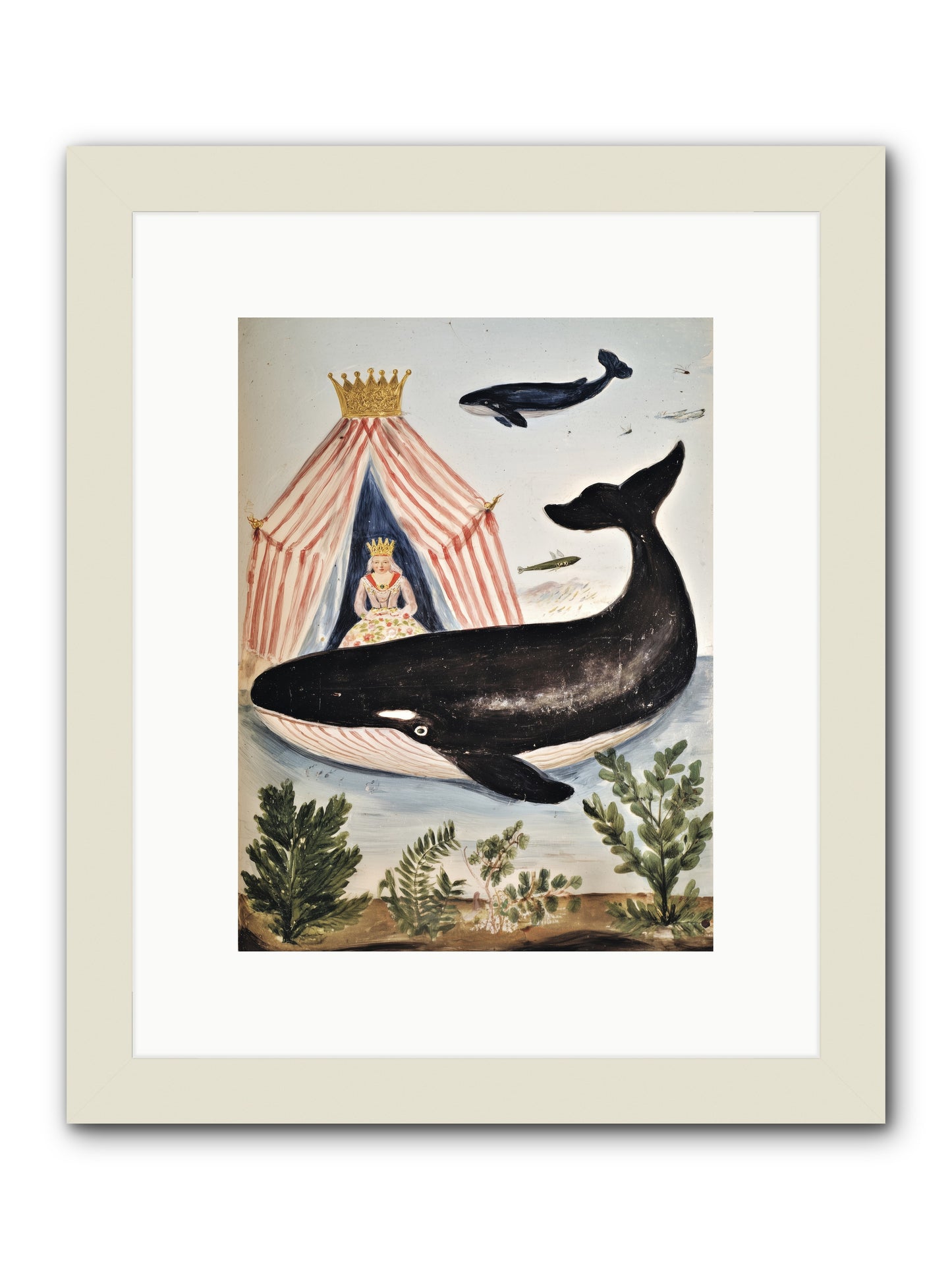 Royal Court -- Framed Print - White 9x12