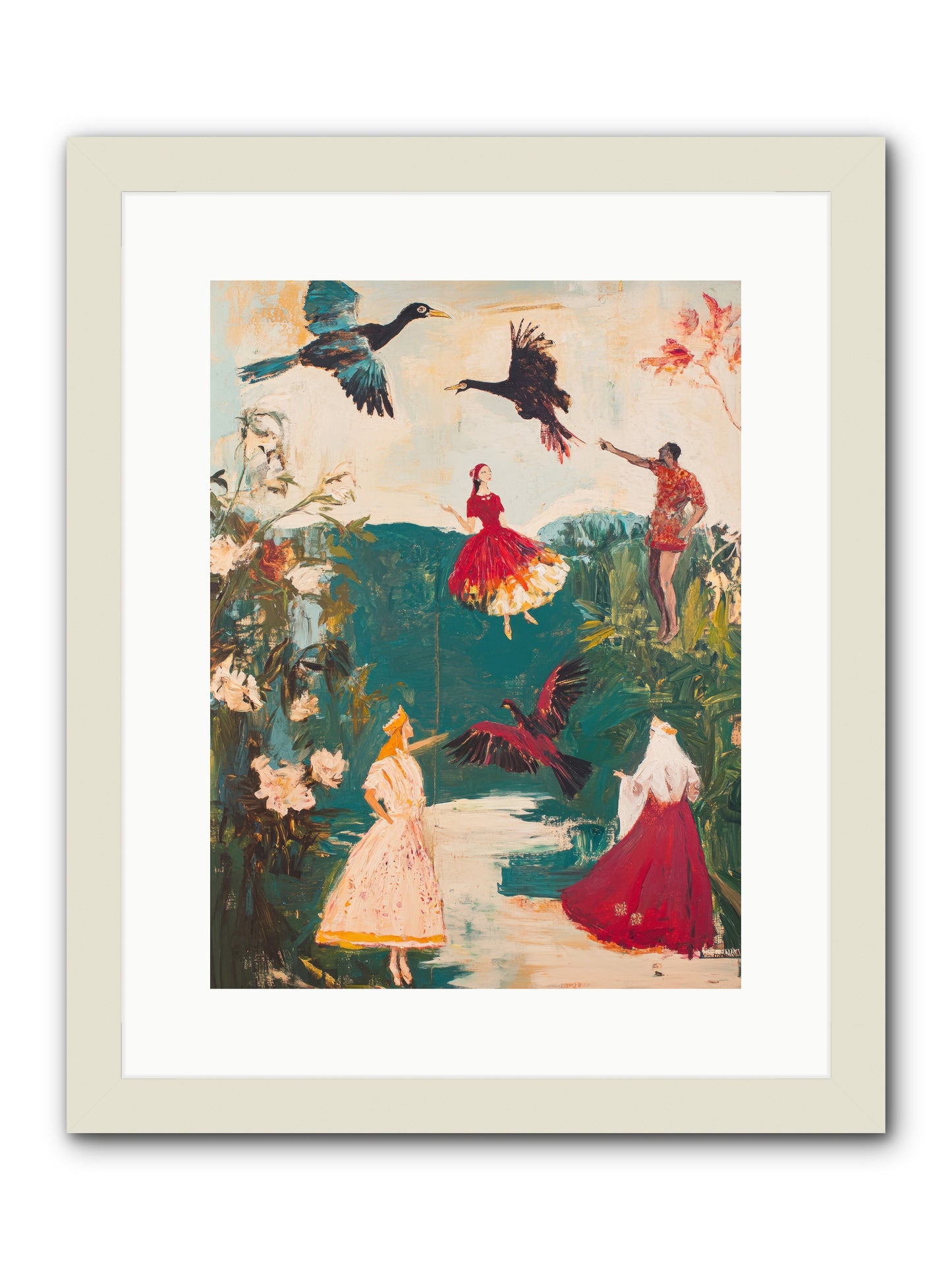 Royal Expedition -- Framed Print - White 12x16