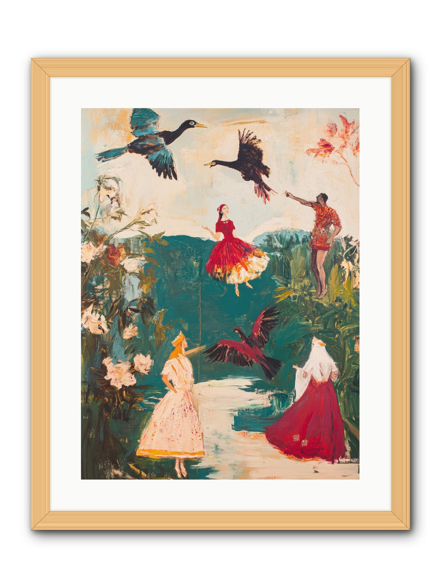 Royal Expedition -- Framed Print - Natural 18x24