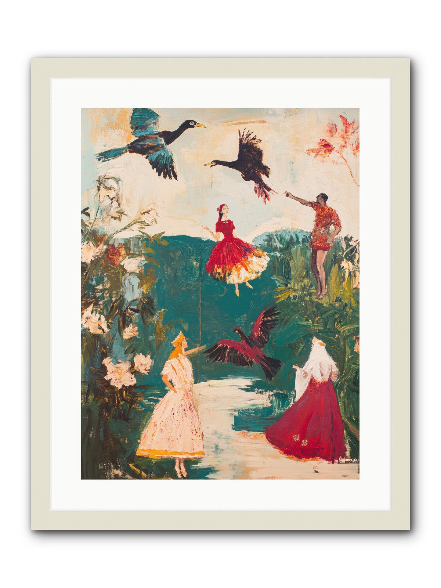Royal Expedition -- Framed Print - White 18x24