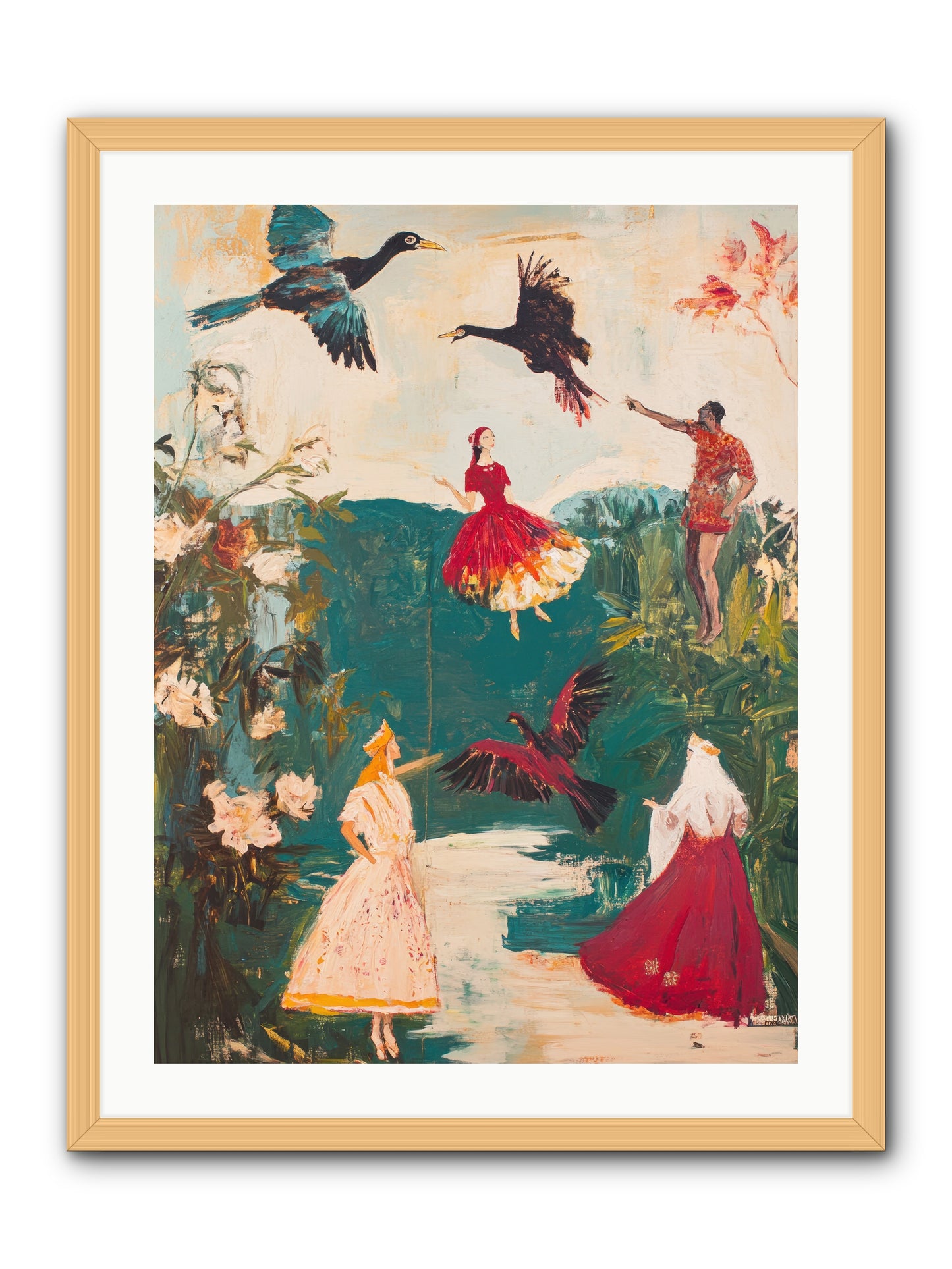 Royal Expedition -- Framed Print - Natural 24x32