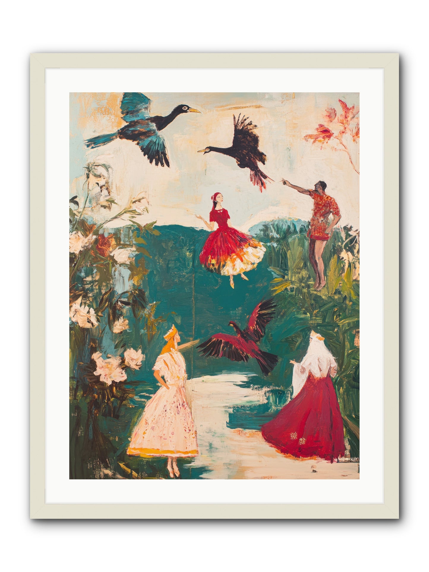 Royal Expedition -- Framed Print - White 24x32