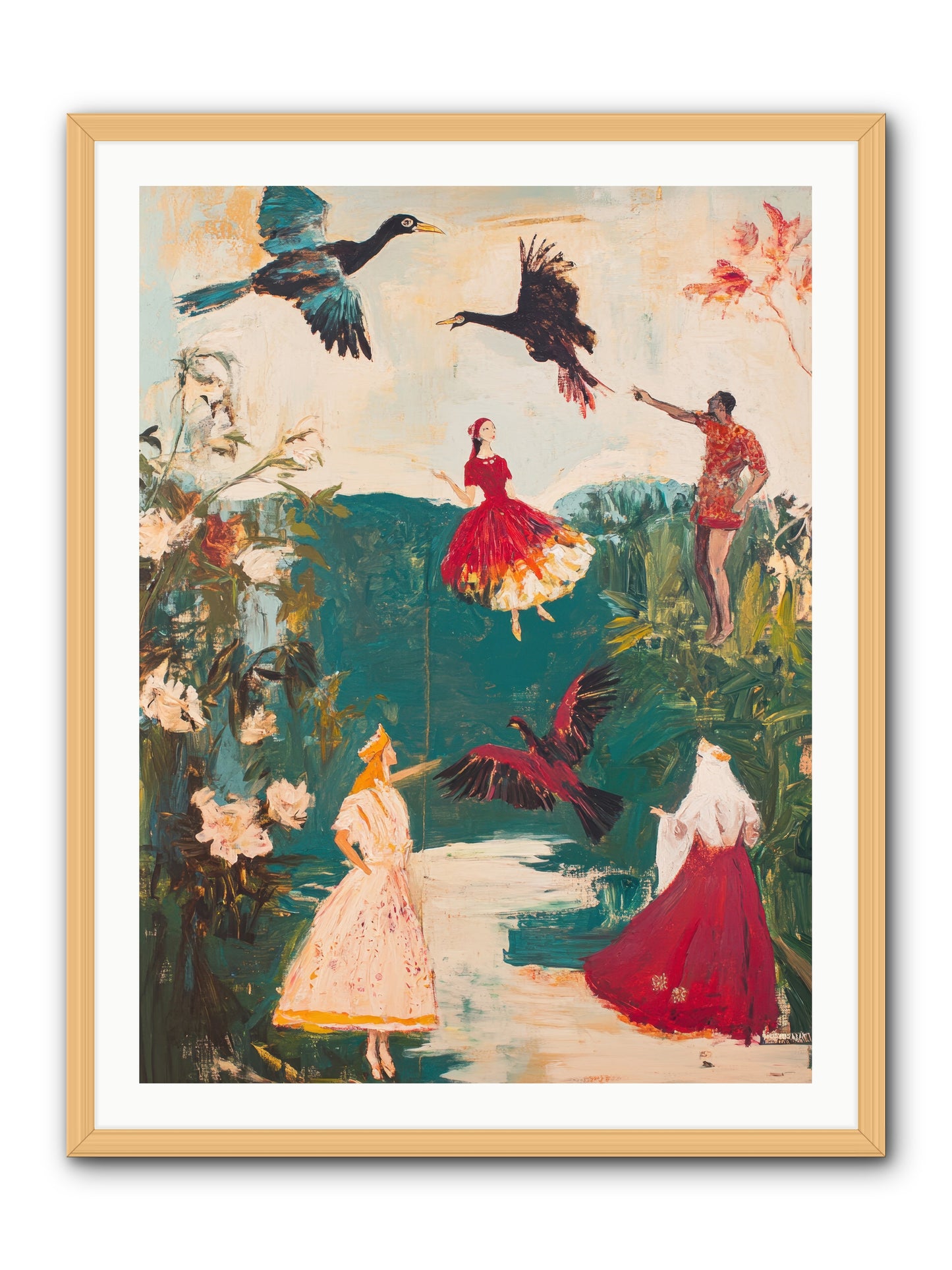 Royal Expedition -- Framed Print - Natural 30x40