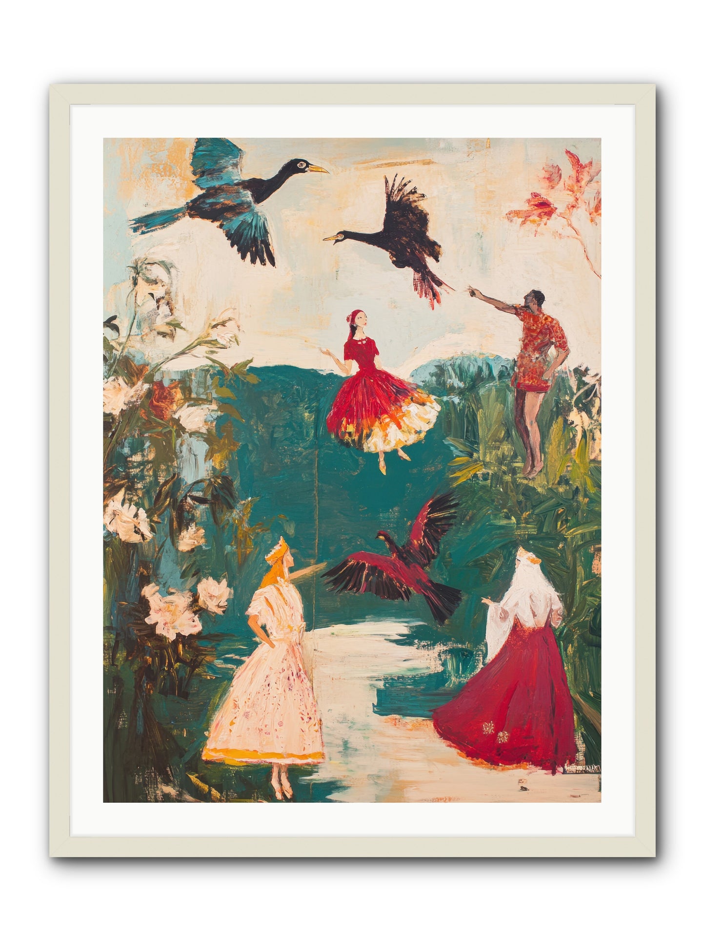 Royal Expedition -- Framed Print - White 30x40