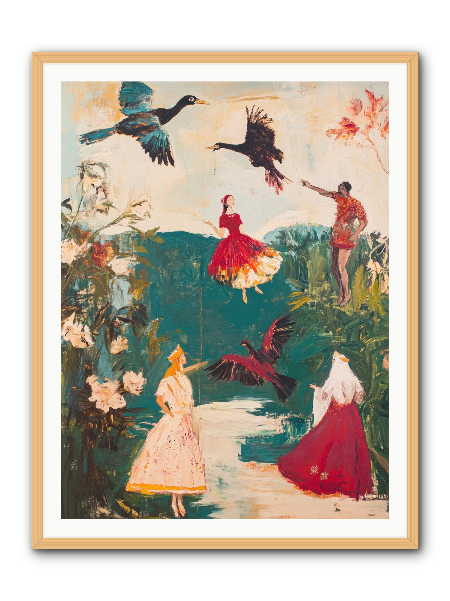 Royal Expedition -- Framed Print - Natural 36x48