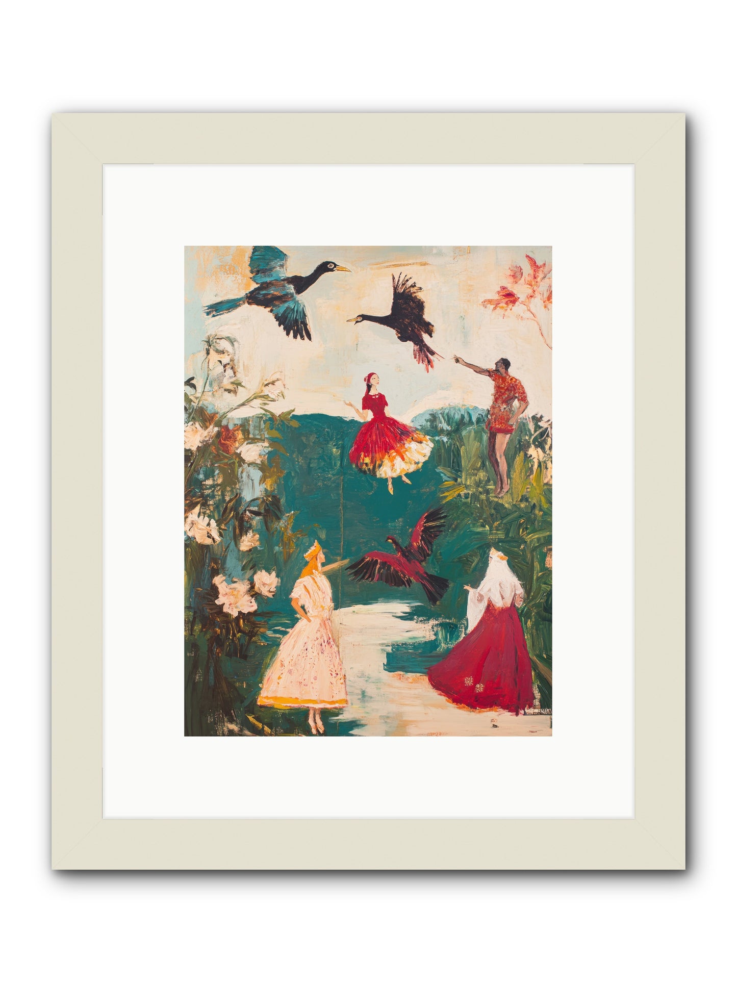 Royal Expedition -- Framed Print - White 9x12