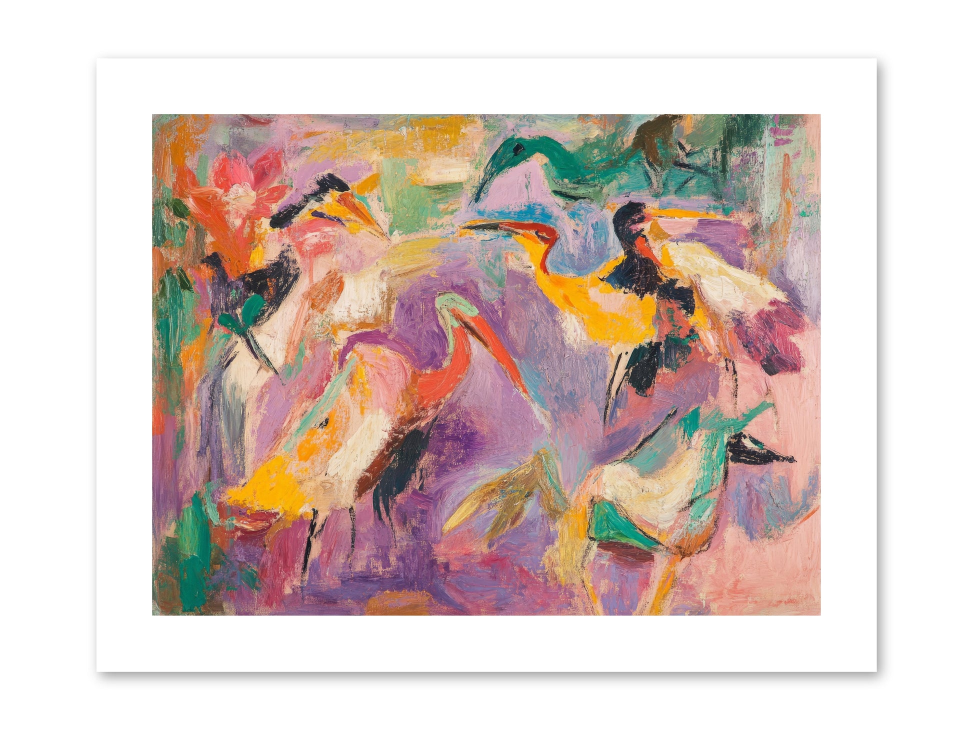 Royal Flock -- Paper Print 12x9