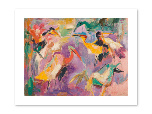 Royal Flock -- Paper Print 12x9