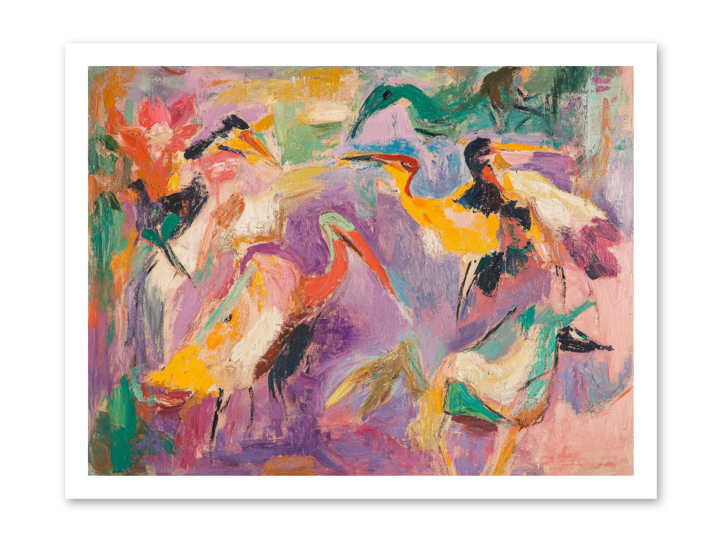 Royal Flock -- Paper Print 24x18